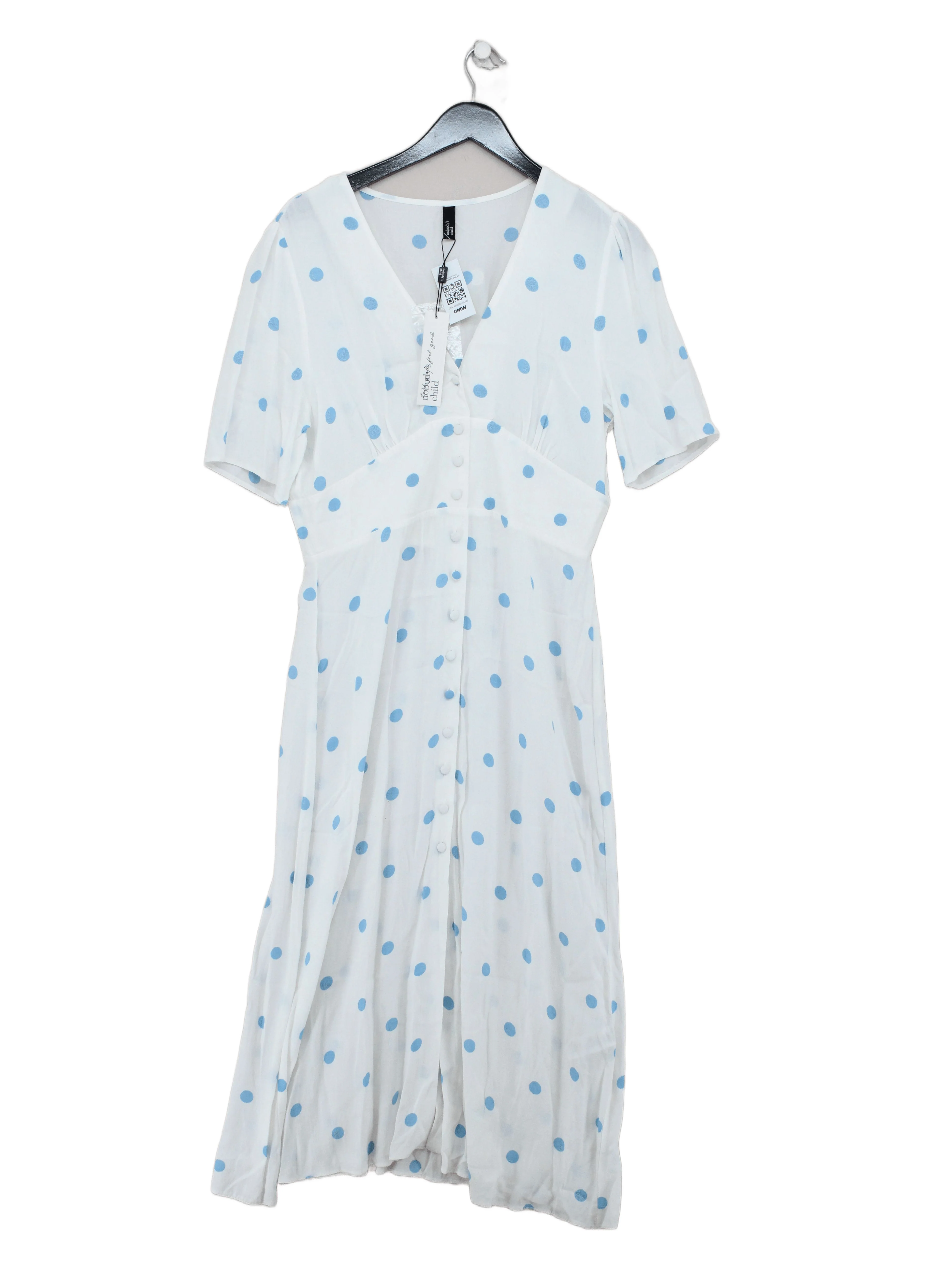 Nobody's Child Shirt Midi Dress UK14 in White