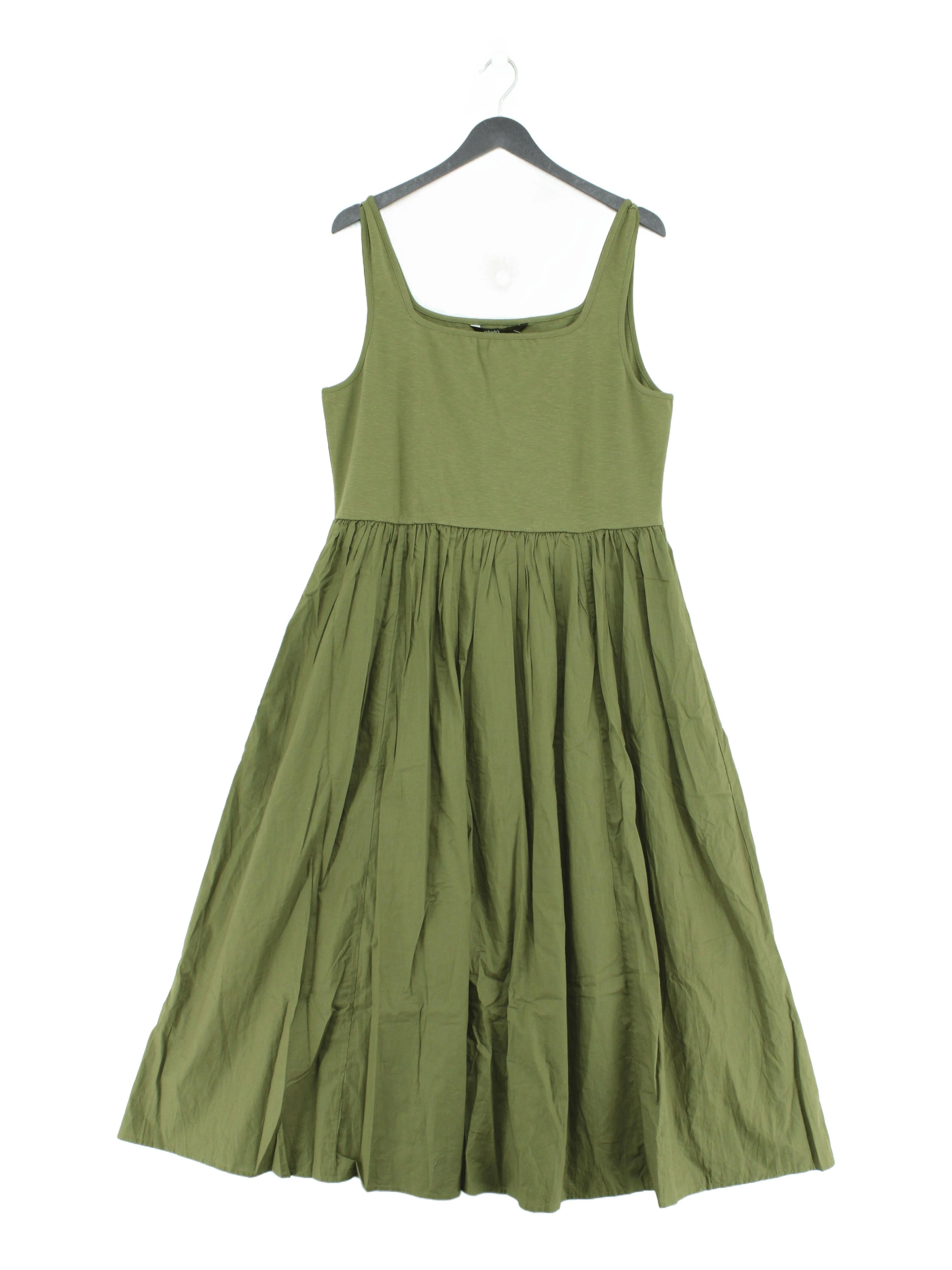 Nobody's Child Skater Midi Dress UK18 in Green