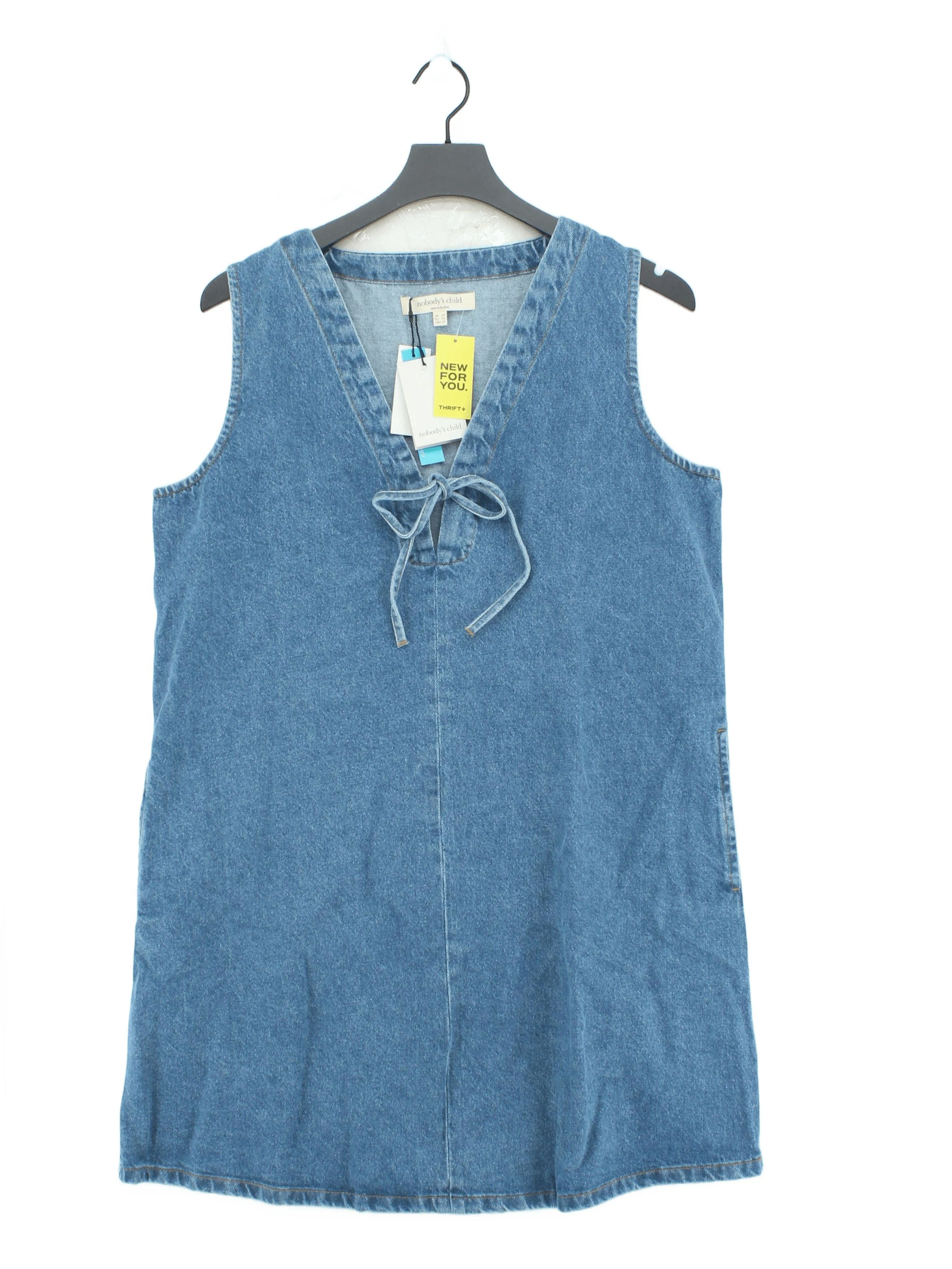 Nobody's Child T-Shirt Mini Dress UK14 in Blue