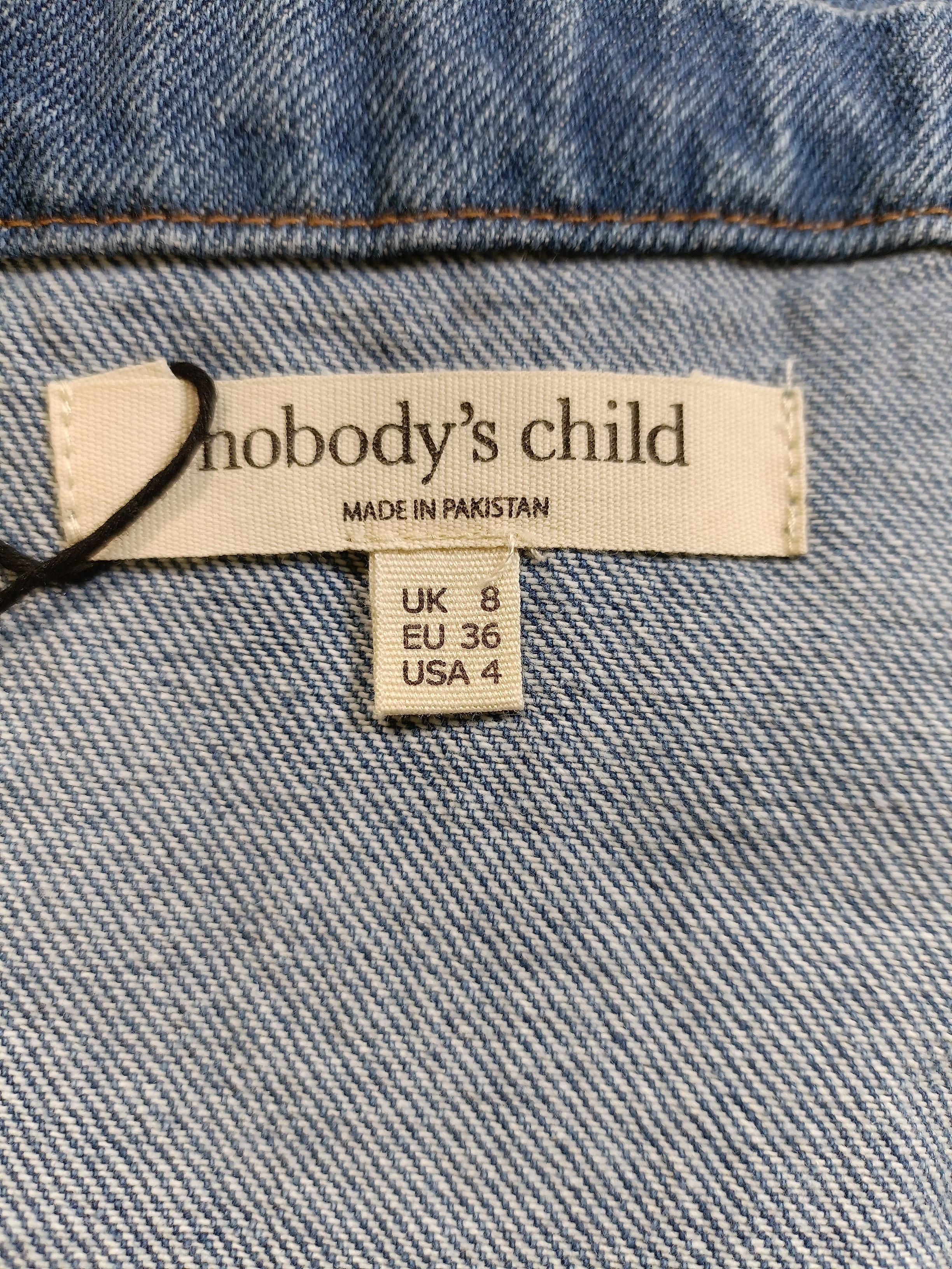 Nobody's Child T-Shirt Mini Dress UK8 in Blue - Image 5