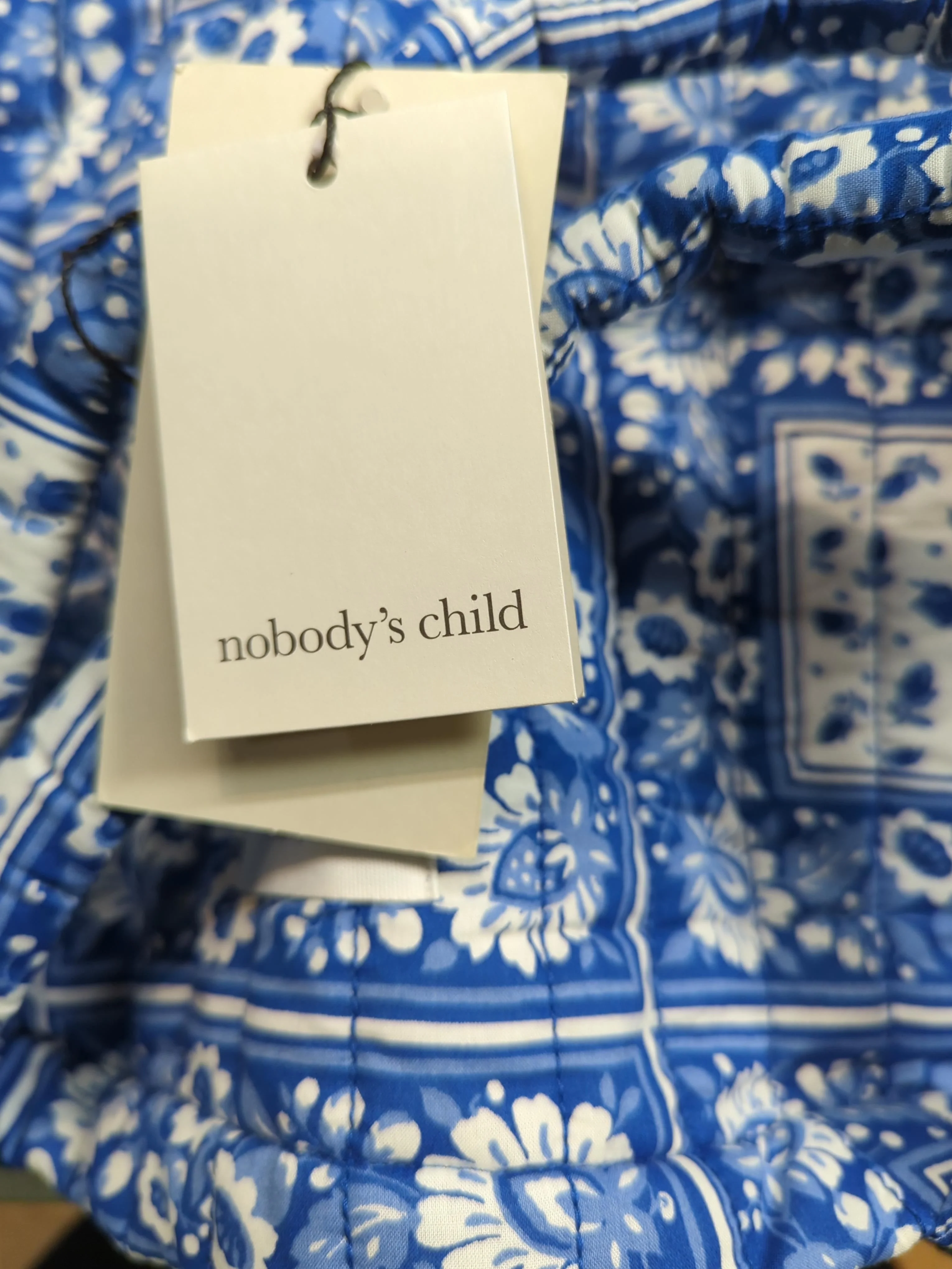 Nobody's Child Women's Bag Blue Floral Cotton with Polyester Tote - Image 5