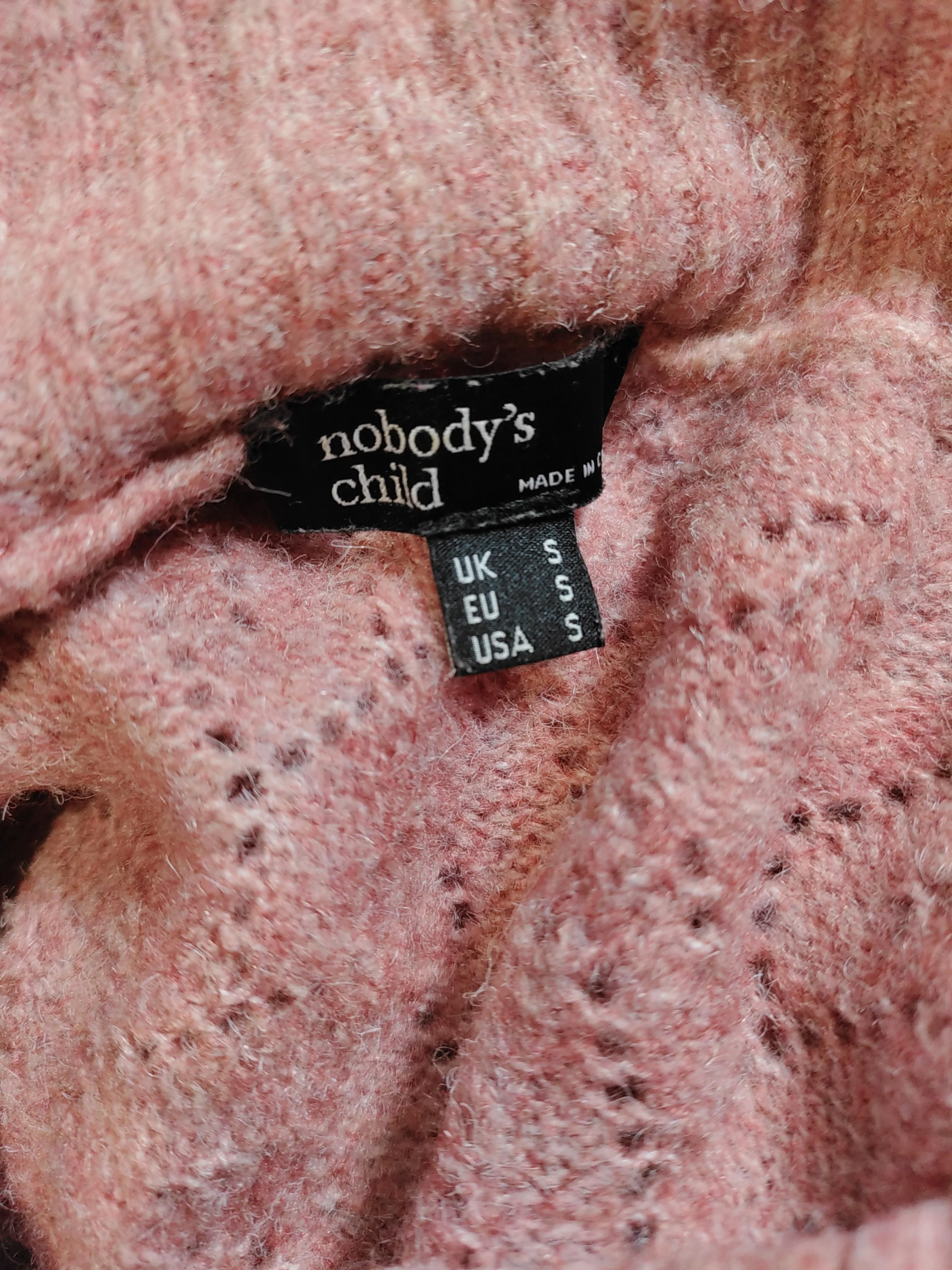 Nobody's Child Women's Cardigan S Pink Polyester with Wool, Acrylic Cardigan - Image 6