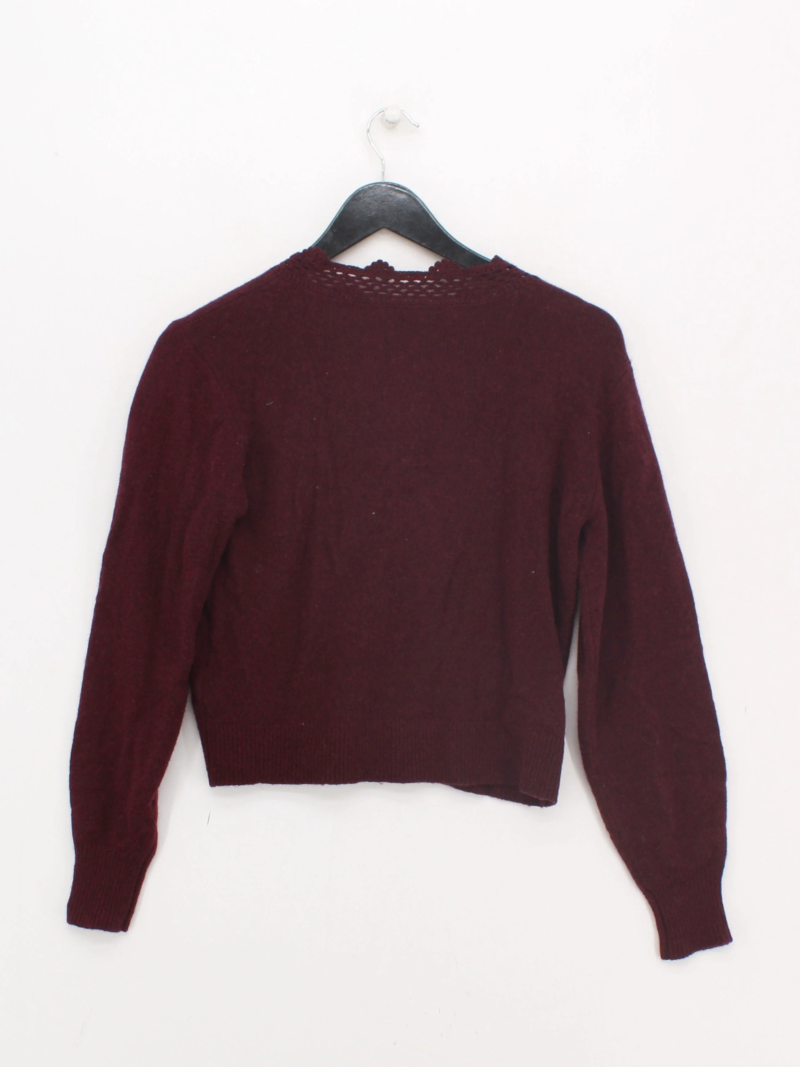 Nobody's Child Women's Cardigan XS Red Wool with Polyamide V-Neck Cardigan - Image 2