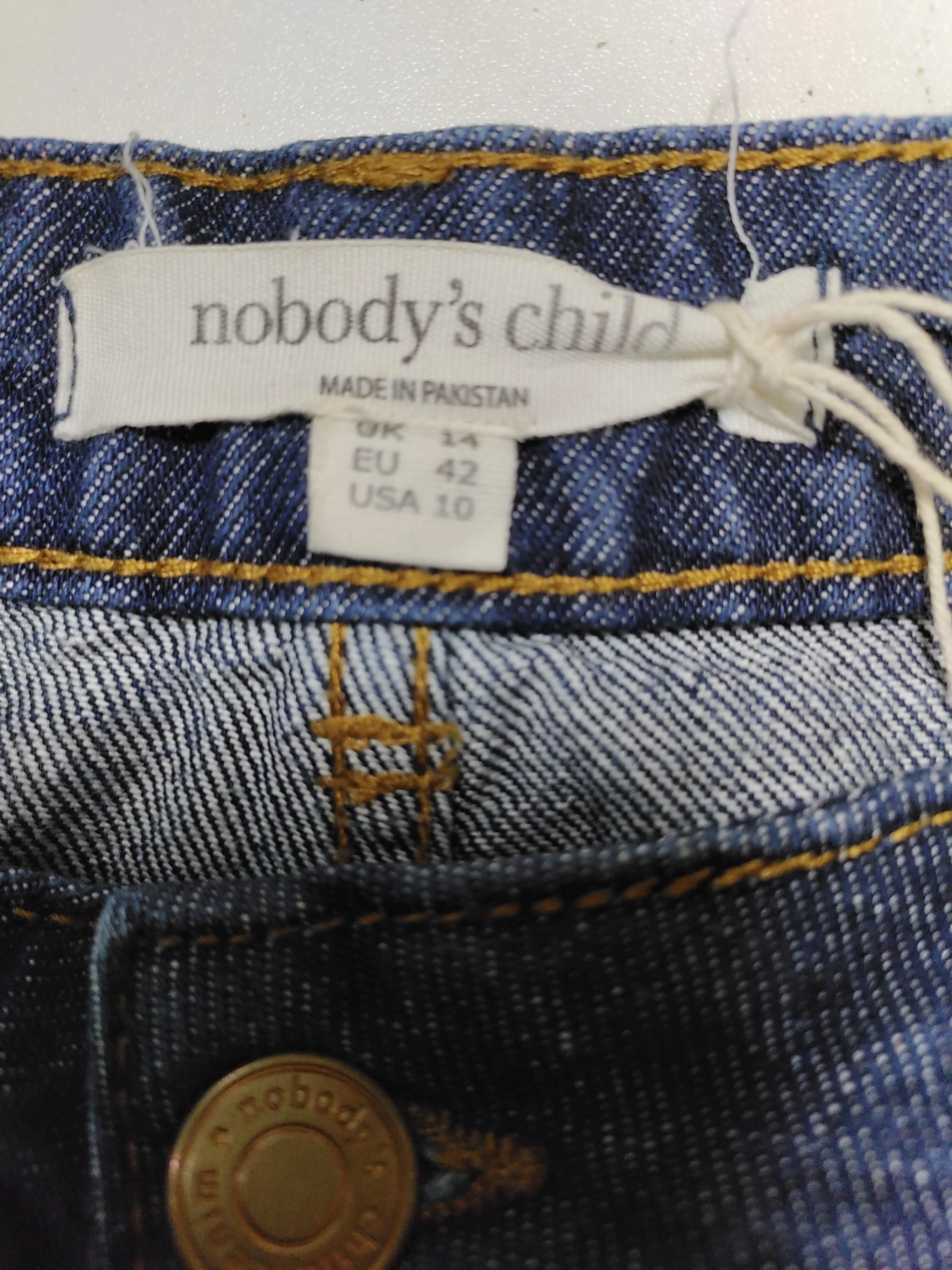 Nobody's Child Women's Jeans UK 14 Blue 100% Cotton Wide-Leg - Image 5