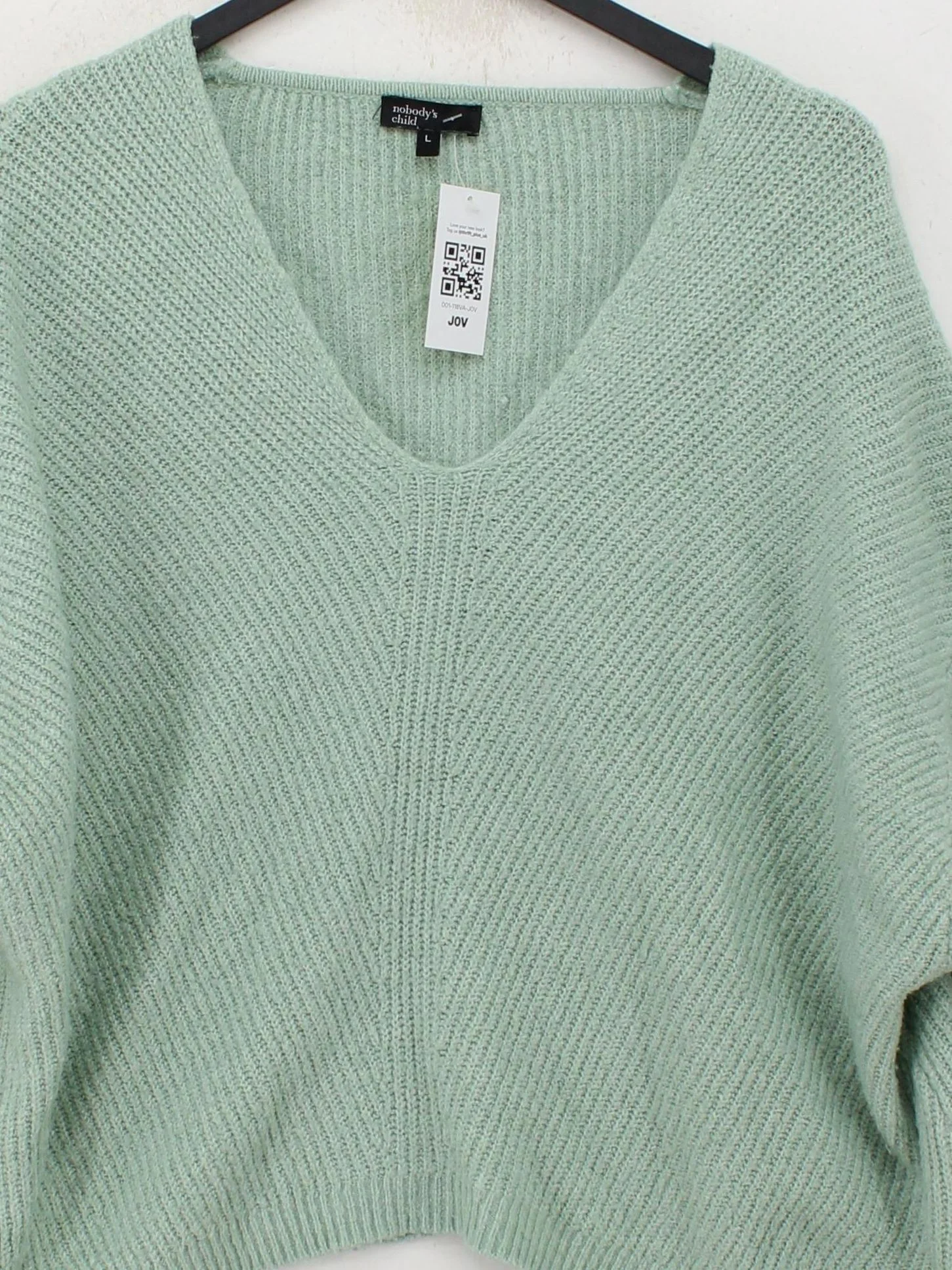 Nobody's Child Women's Jumper L Green Acrylic with Polyester, Elastane Pullover - Image 3