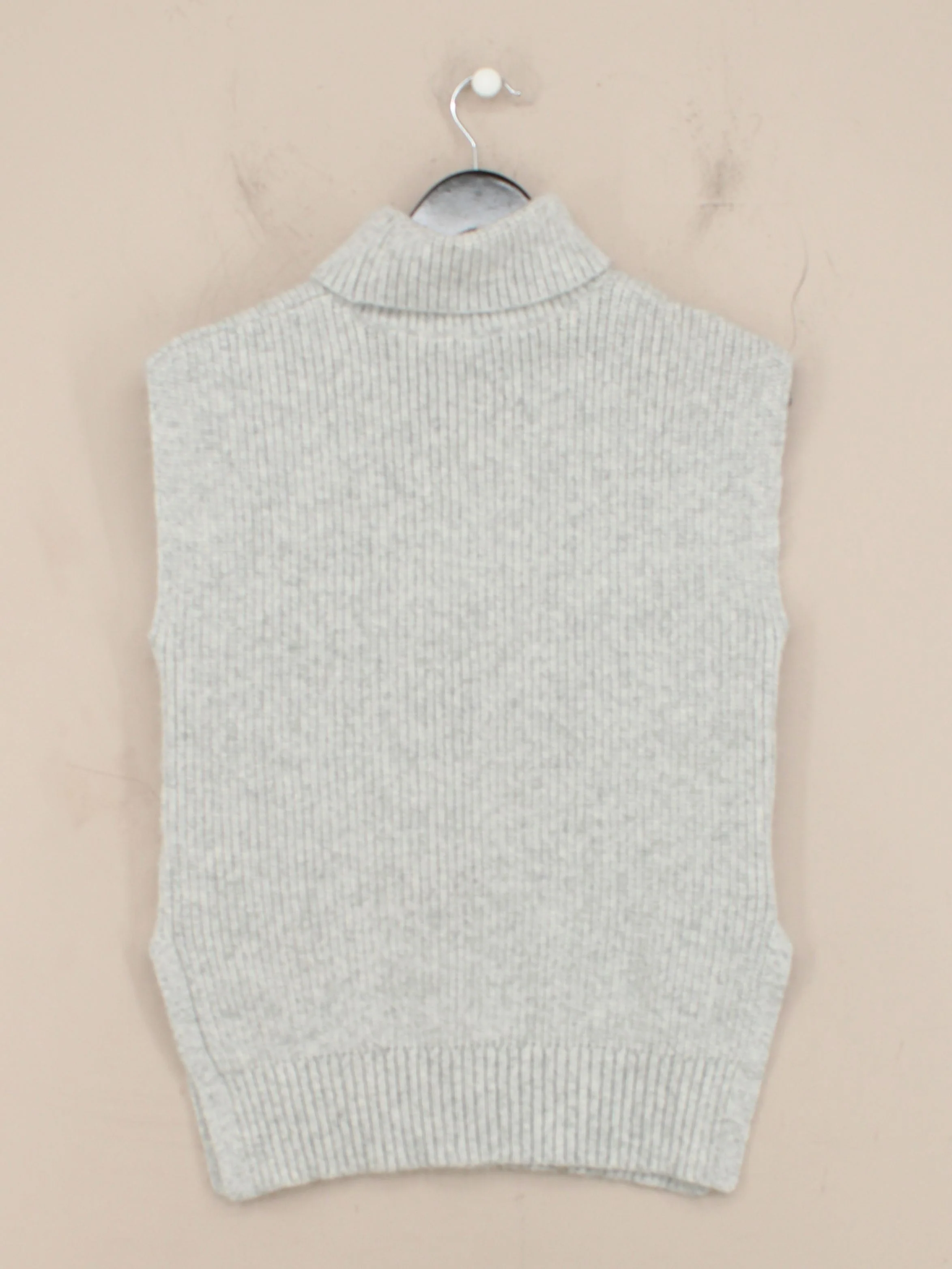 Nobody's Child Women's Jumper UK 10 Grey Polyester with Acrylic Roll Neck Vest - Image 2