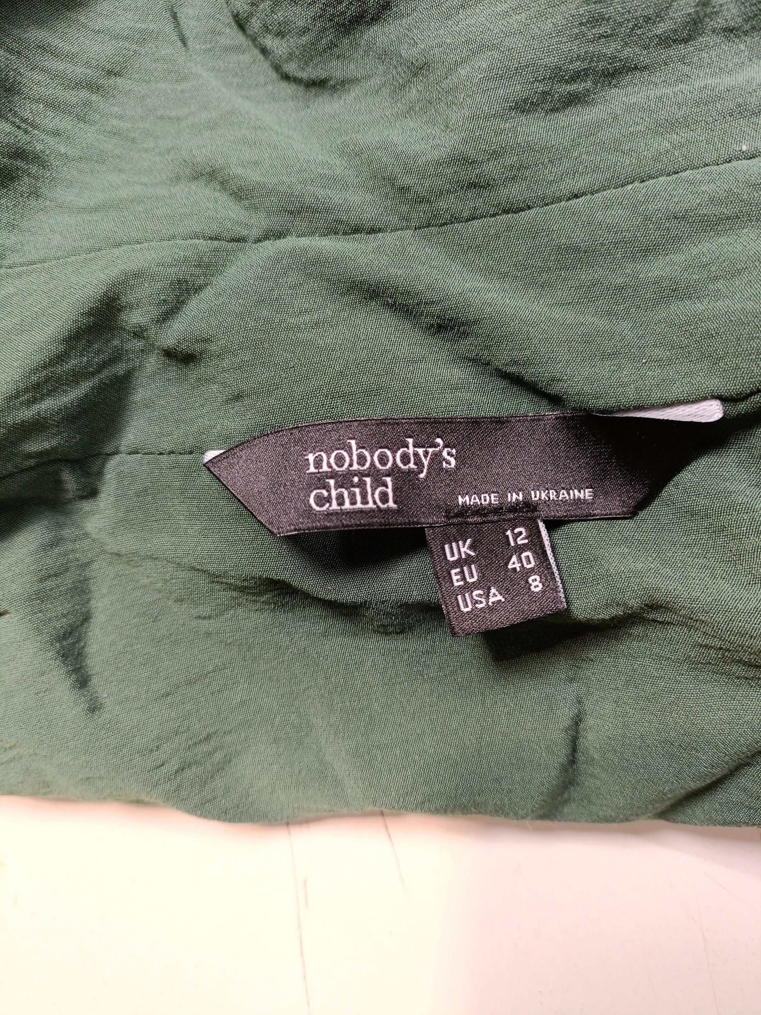 Nobody's Child Women's Shirt UK 12 Green Viscose with Polyamide Basic - Image 5