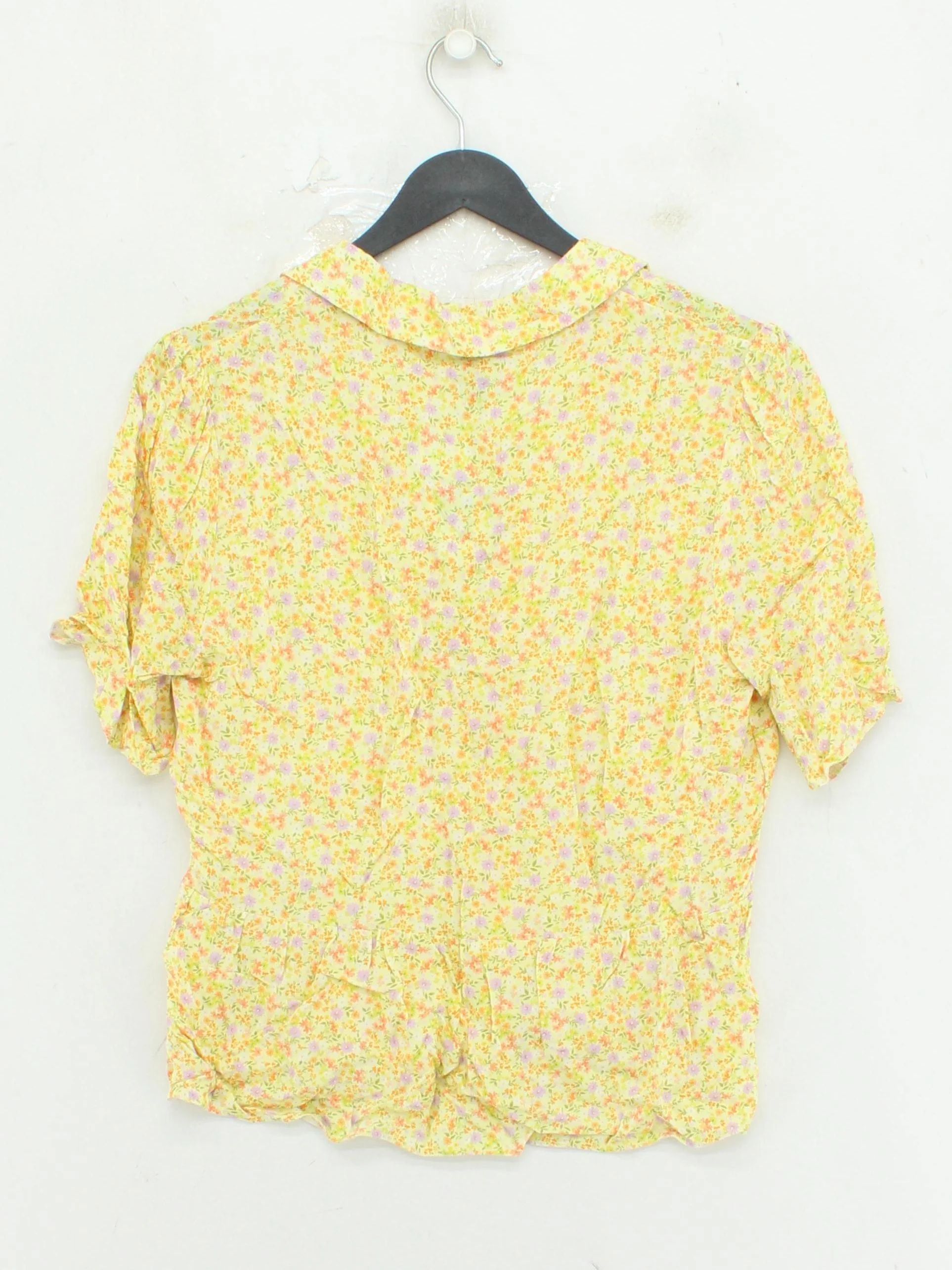 Nobody's Child Women's Shirt UK 12 Yellow 100% Viscose Basic - Image 2