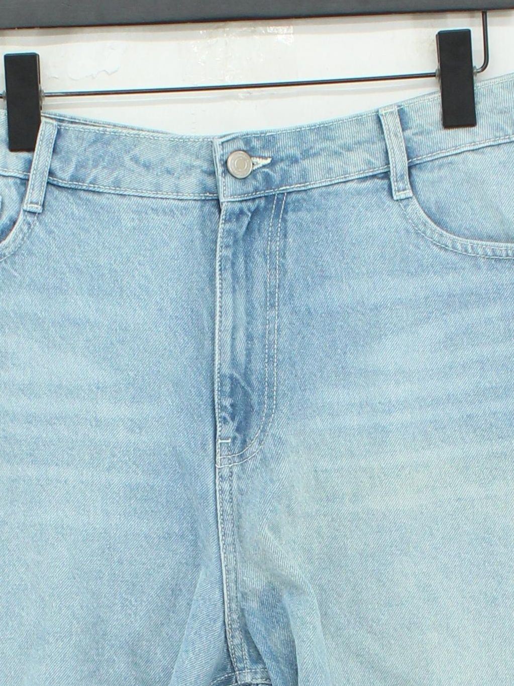 Nobody's Child Women's Shorts UK 16 Blue 100% Cotton Cut-Off - Image 3