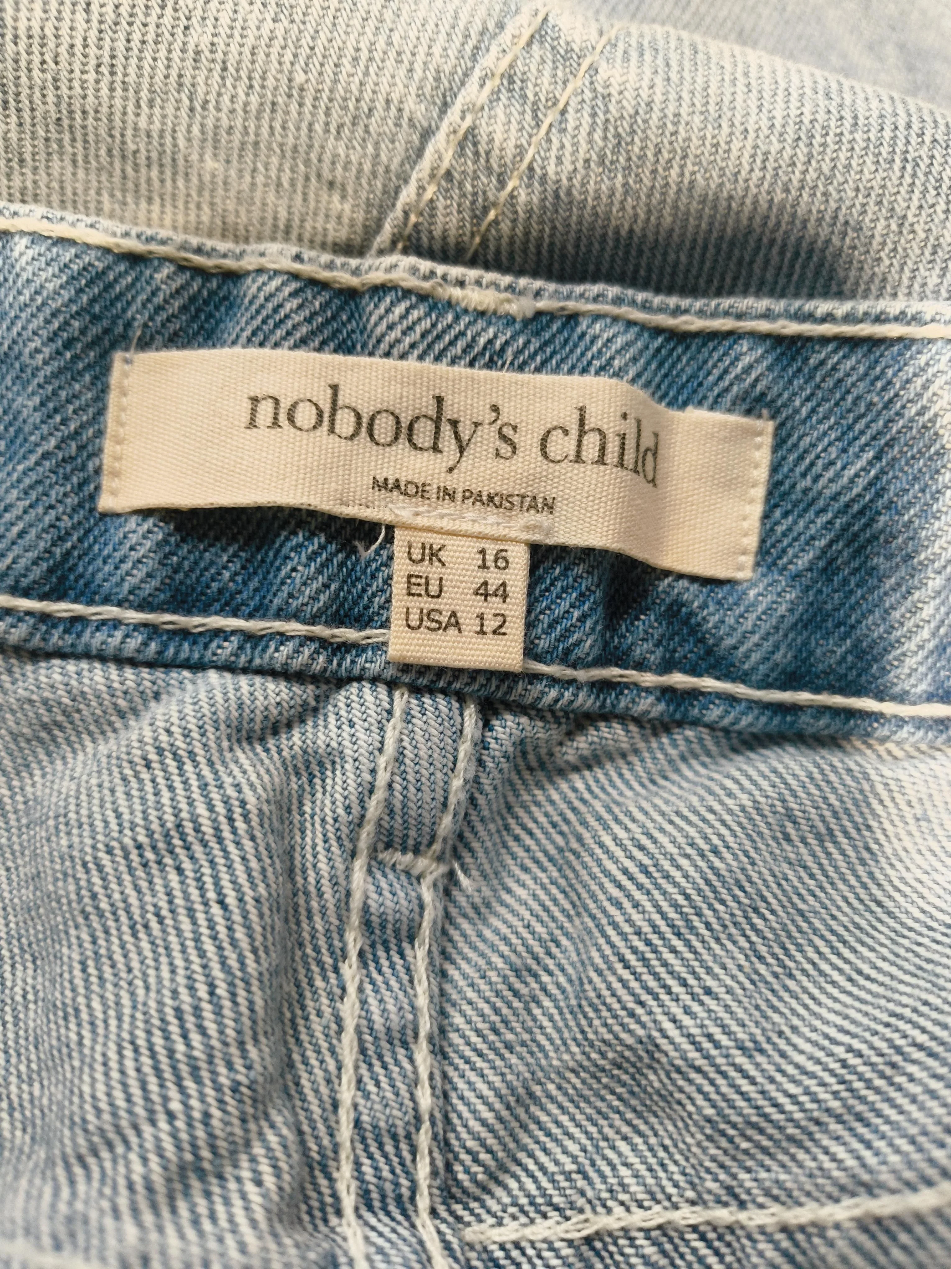 Nobody's Child Women's Shorts UK 16 Blue 100% Cotton Cut-Off - Image 5