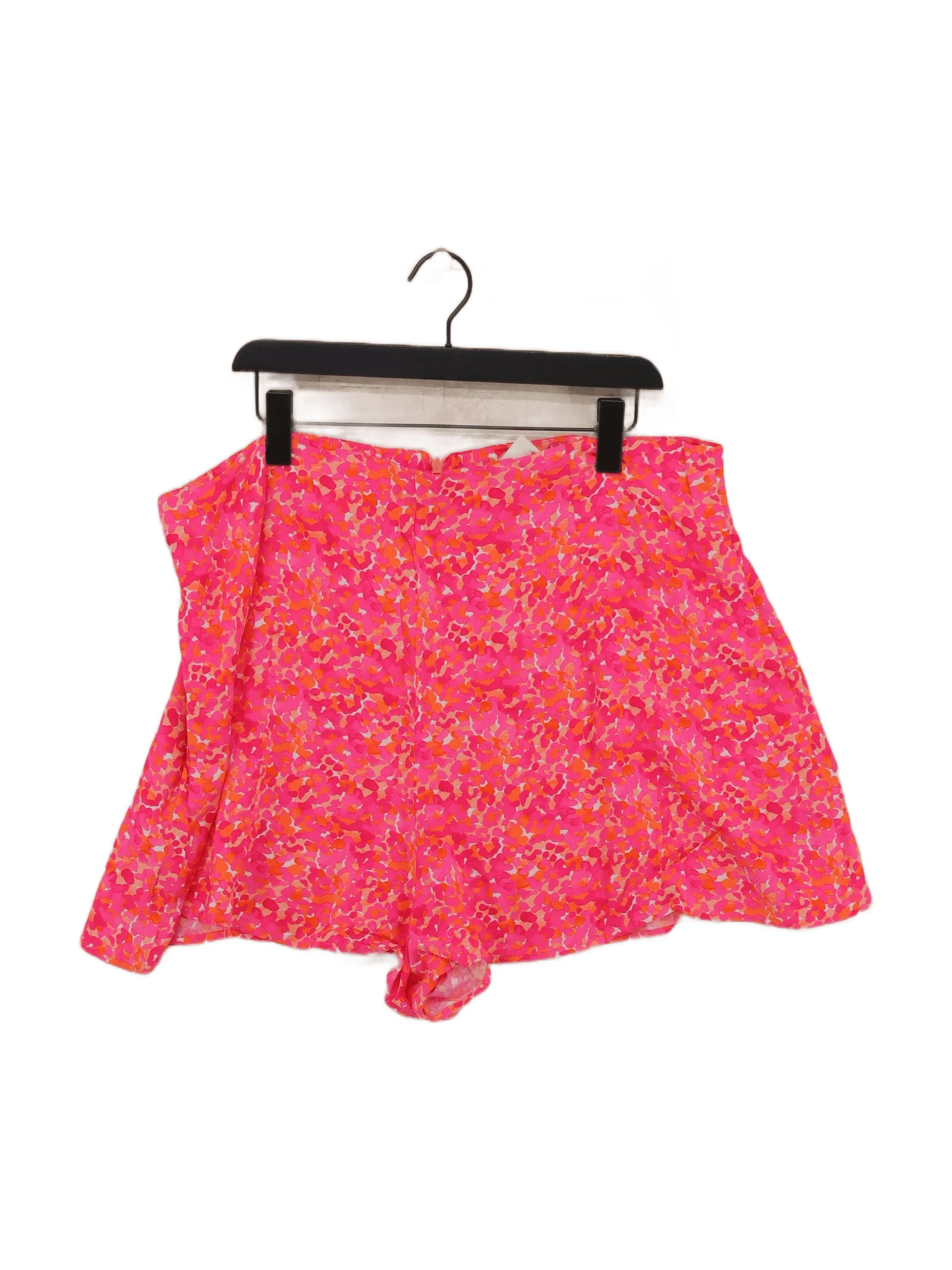 Nobody's Child Women's Shorts UK 18 Pink Floral 100% Viscose Mom