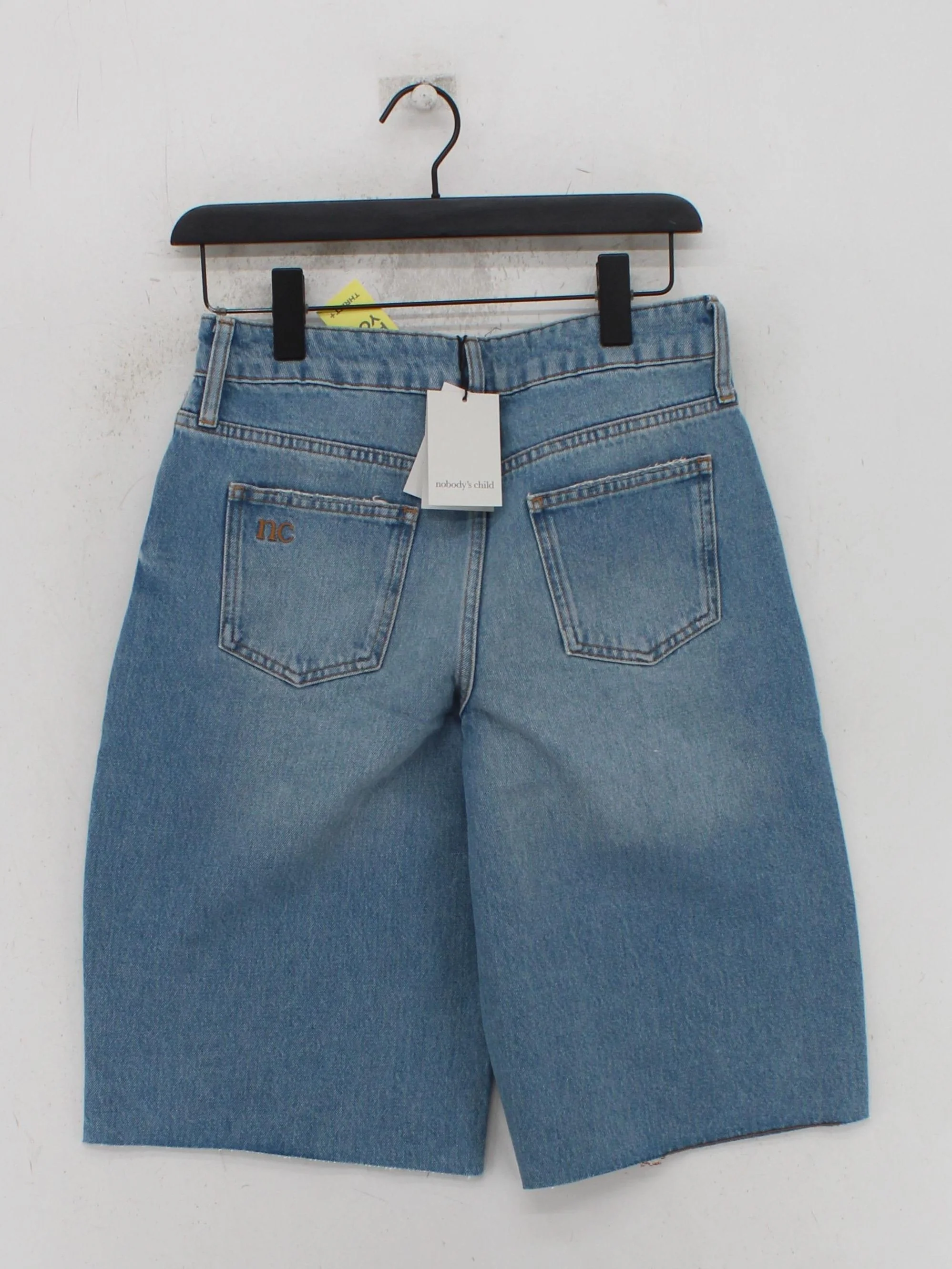 Nobody's Child Women's Shorts UK 8 Blue 100% Cotton Cut-Off - Image 2