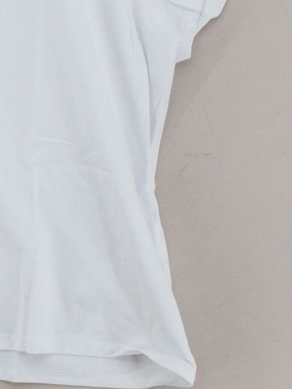 Nobody's Child Women's T-Shirt L White 100% Cotton Short Sleeve Round Neck Basic - Image 4