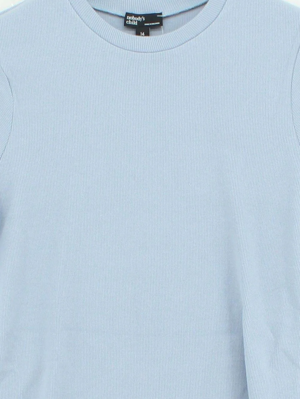 Nobody's Child Women's T-Shirt UK 14 Blue Cotton with Elastane Basic - Image 3