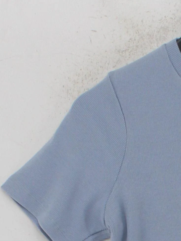 Nobody's Child Women's T-Shirt UK 14 Blue Cotton with Elastane Basic - Image 4