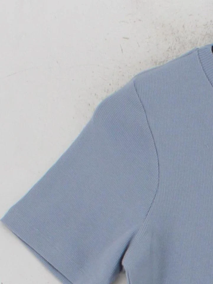 Nobody's Child Women's T-Shirt UK 14 Blue Cotton with Elastane Basic - Image 4
