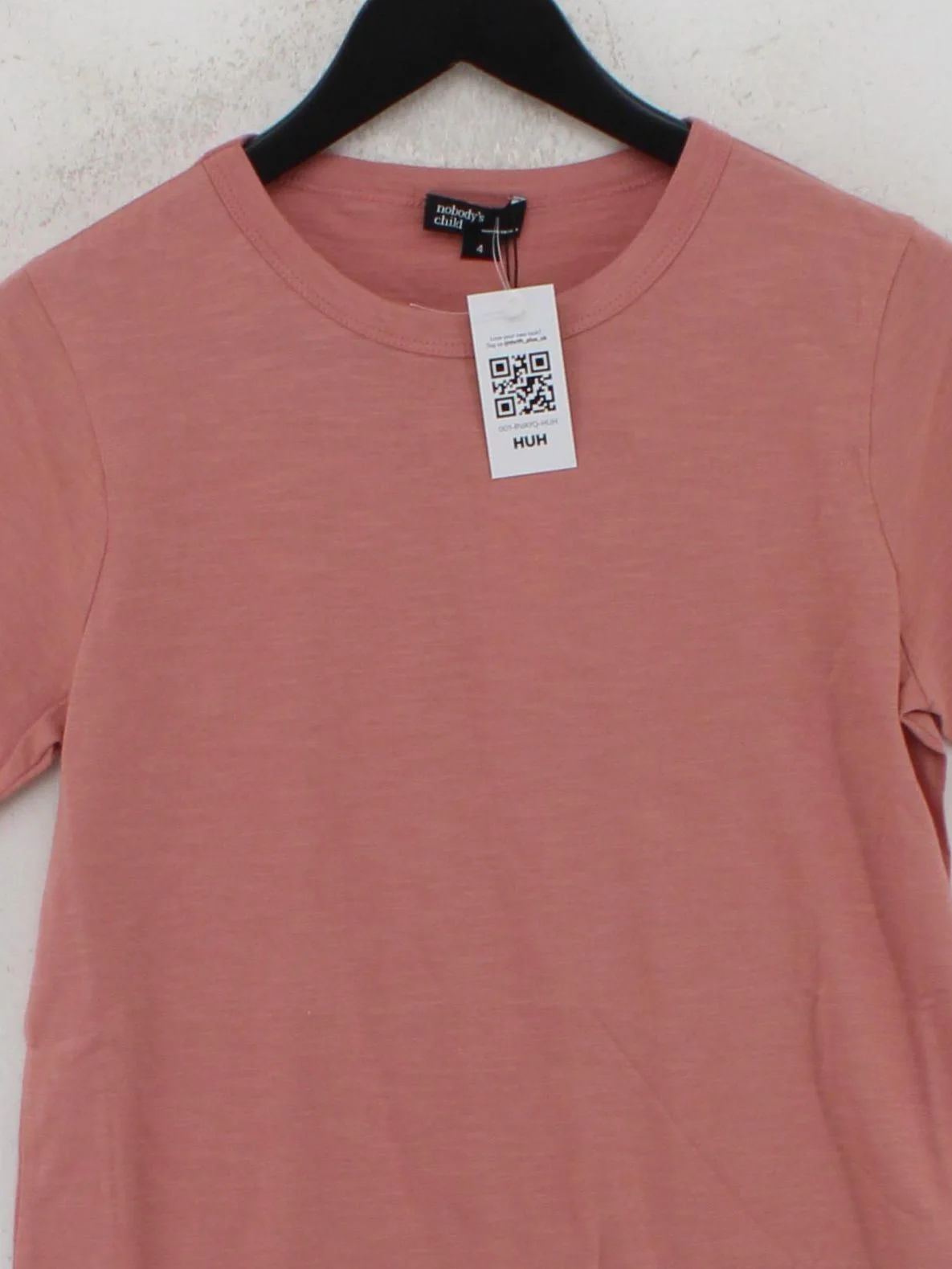 Nobody's Child Women's T-Shirt UK 4 Pink 100% Cotton Basic - Image 3