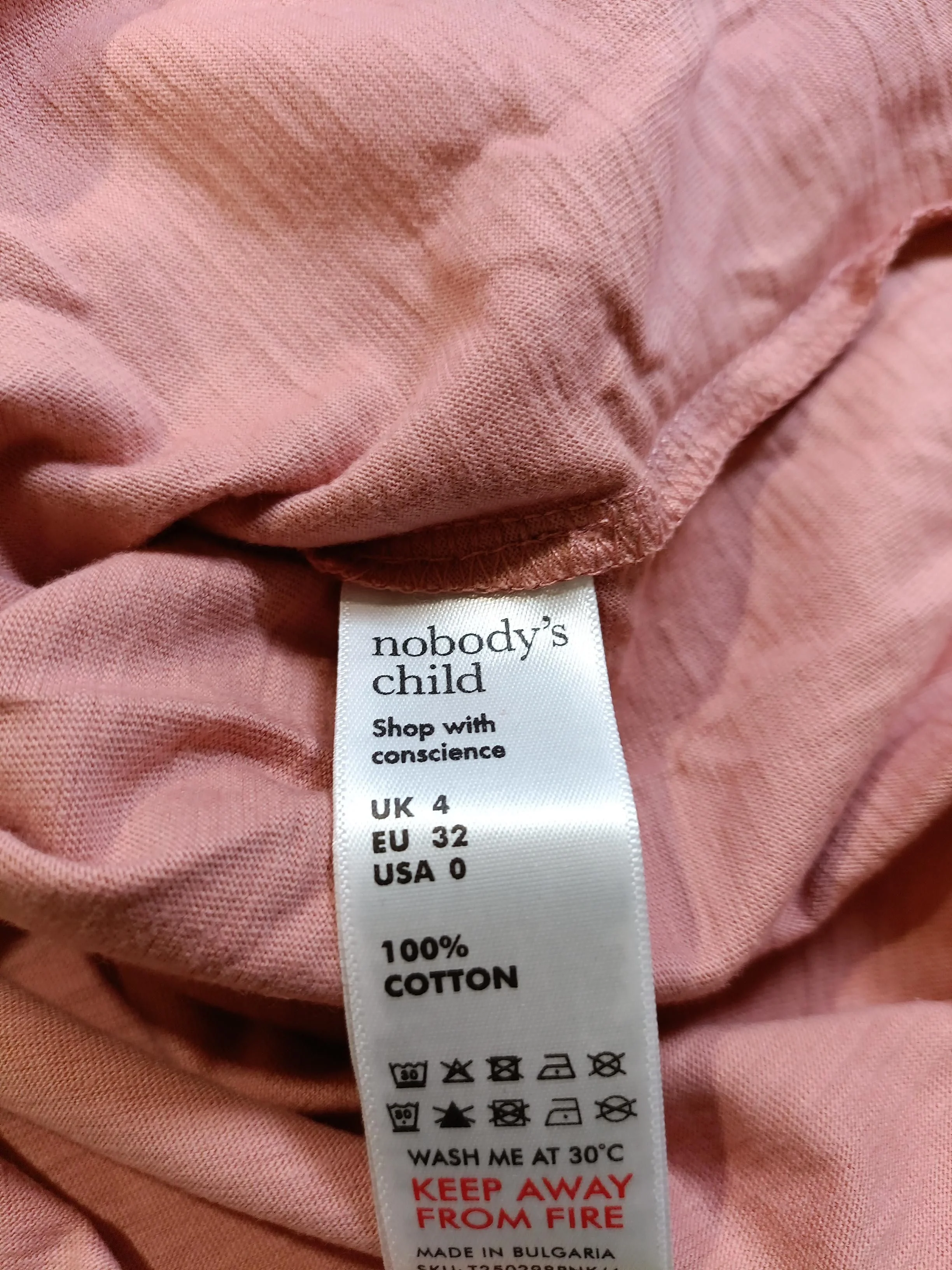 Nobody's Child Women's T-Shirt UK 4 Pink 100% Cotton Basic - Image 6