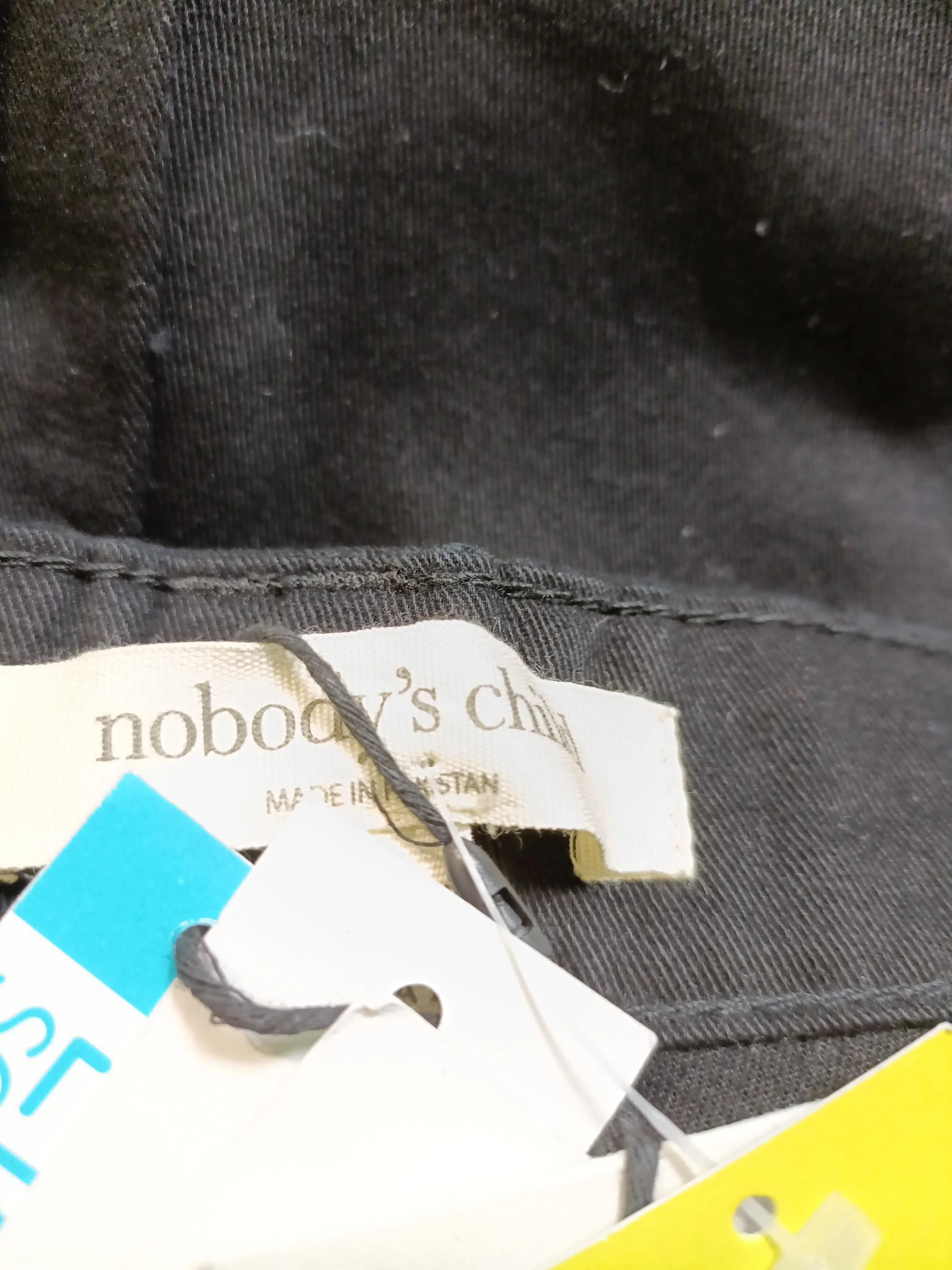 Nobody's Child Women's Trousers UK 14 Black 100% Cotton Wide-Leg Chino - Image 6