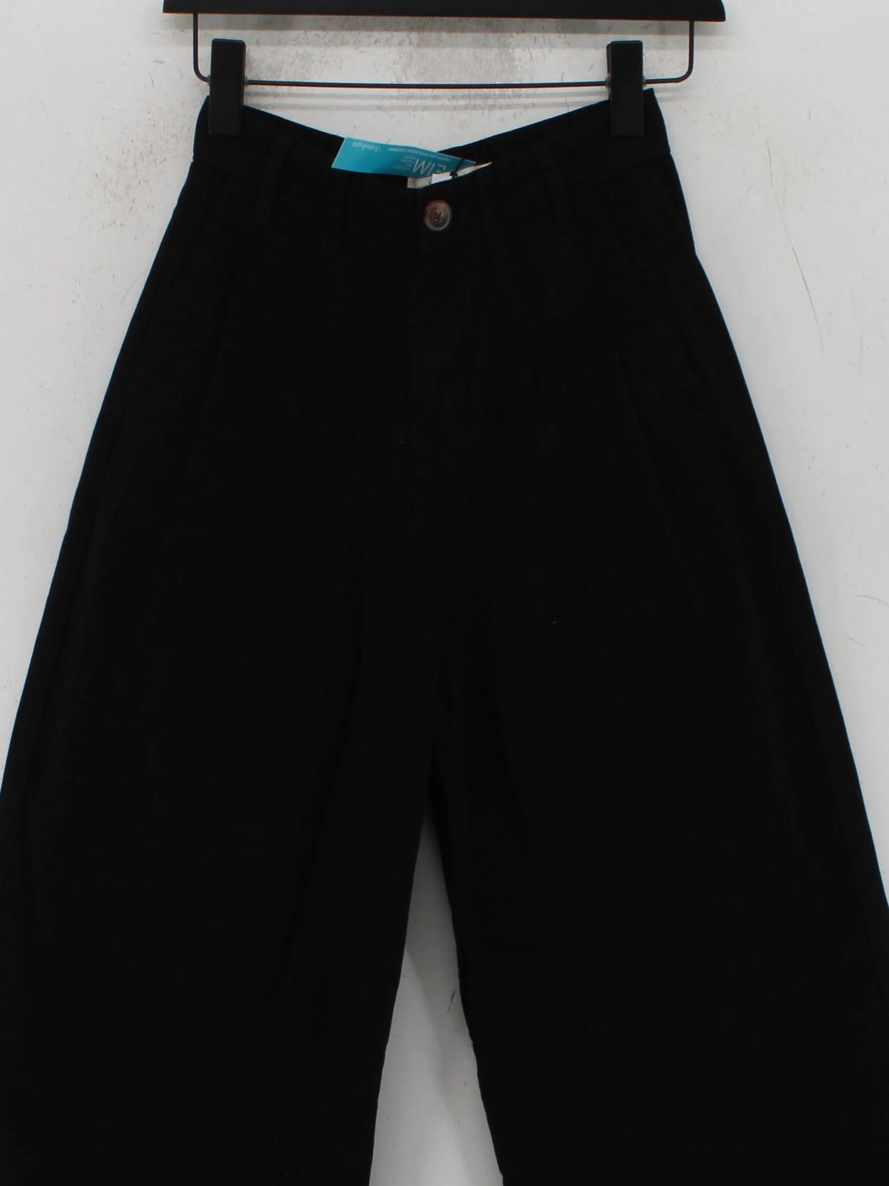 Nobody's Child Women's Trousers UK 6 Black 100% Cotton Wide-Leg Chino - Image 3
