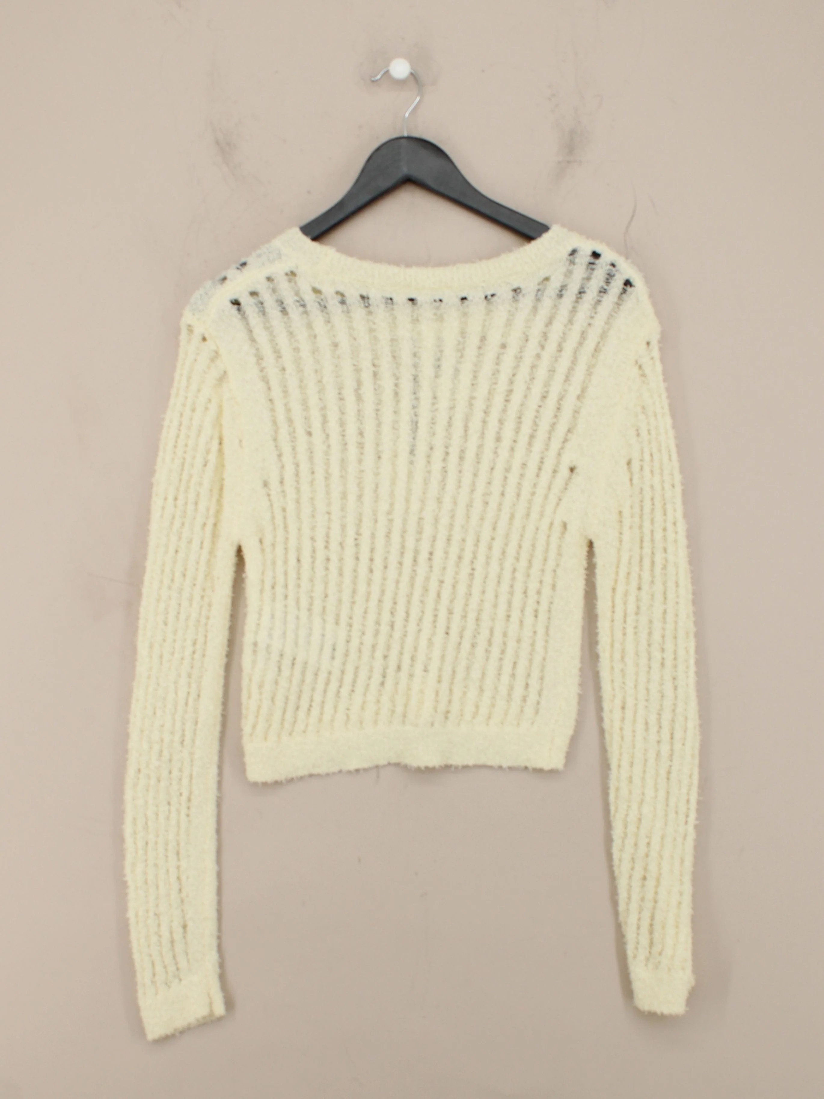 Noisy May Women's Jumper M Cream 100% Polyester Pullover New with tags - Image 2