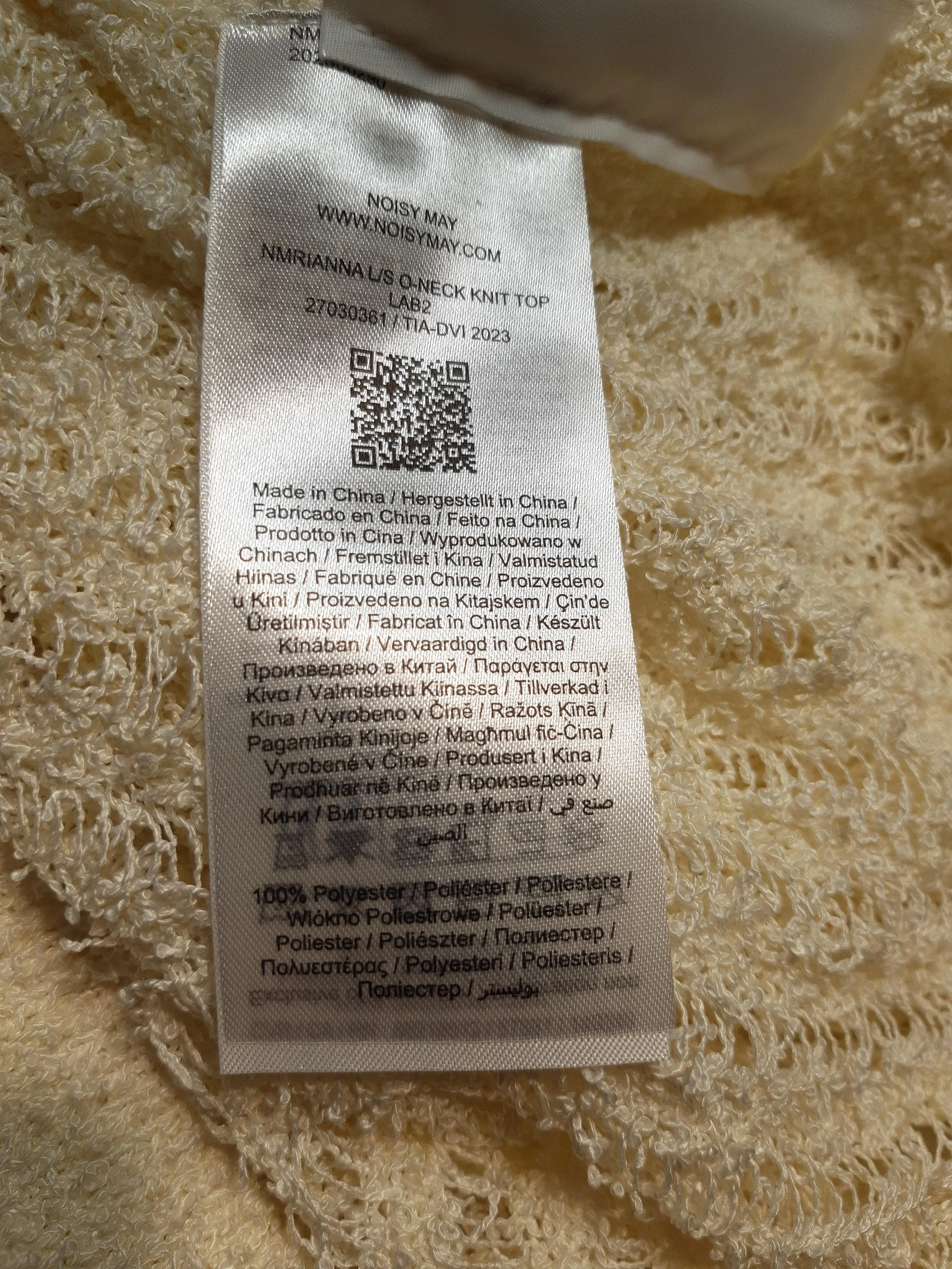 Noisy May Women's Jumper M Cream 100% Polyester Pullover New with tags - Image 6