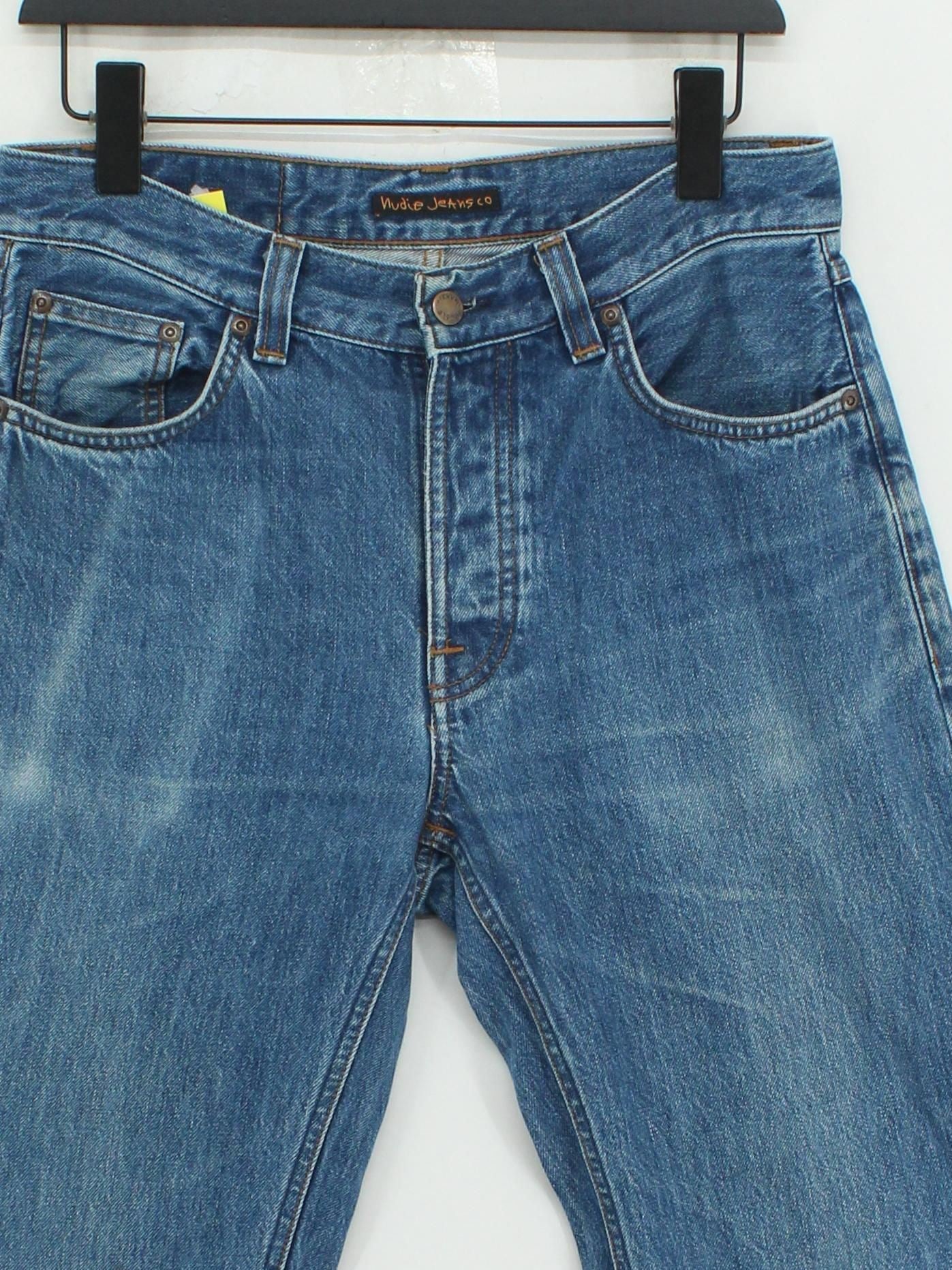 Nudie Jeans Men's Jeans W 29 in Blue 100% Cotton Straight - Image 3