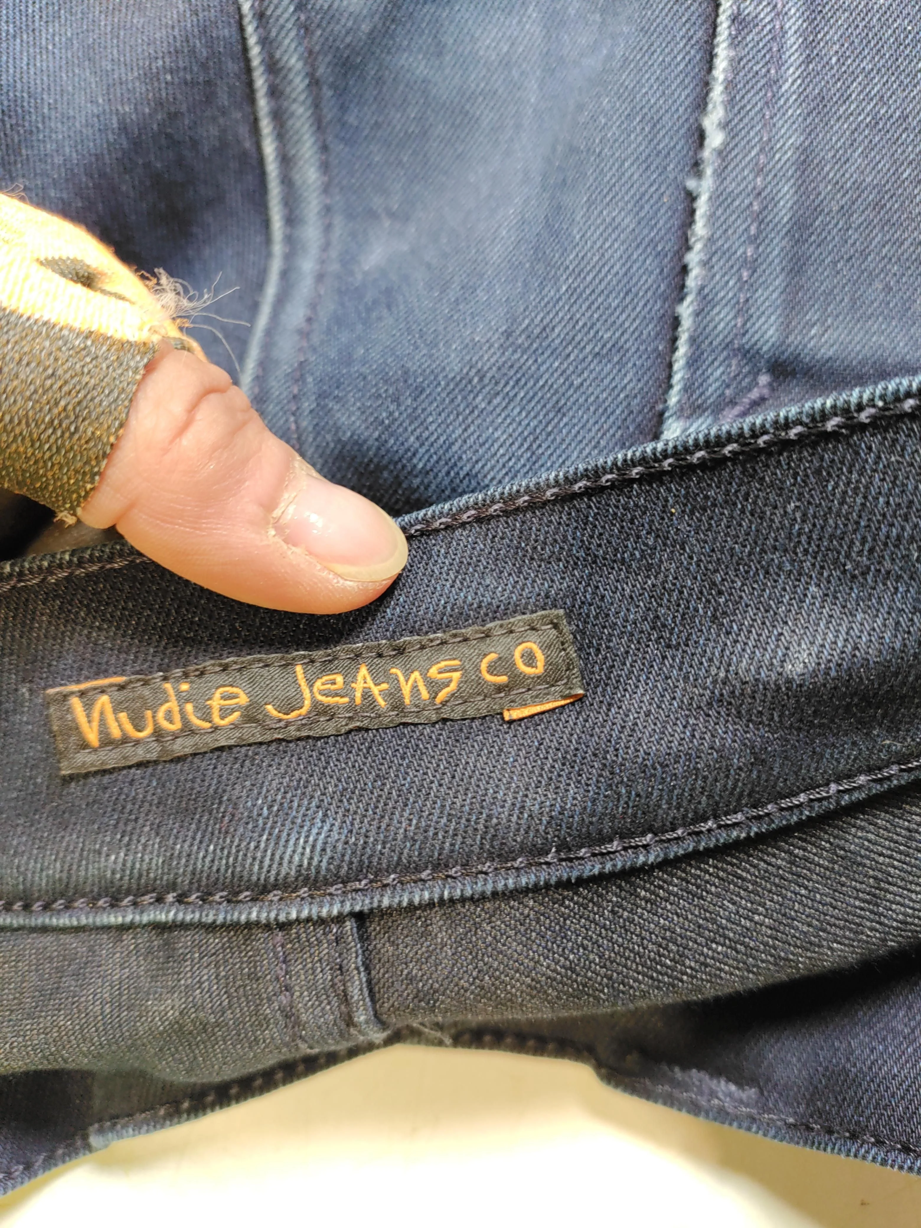 Nudie Jeans Men's Jeans W 30 in; L 34 in Blue Cotton with Polyester Skinny - Image 7