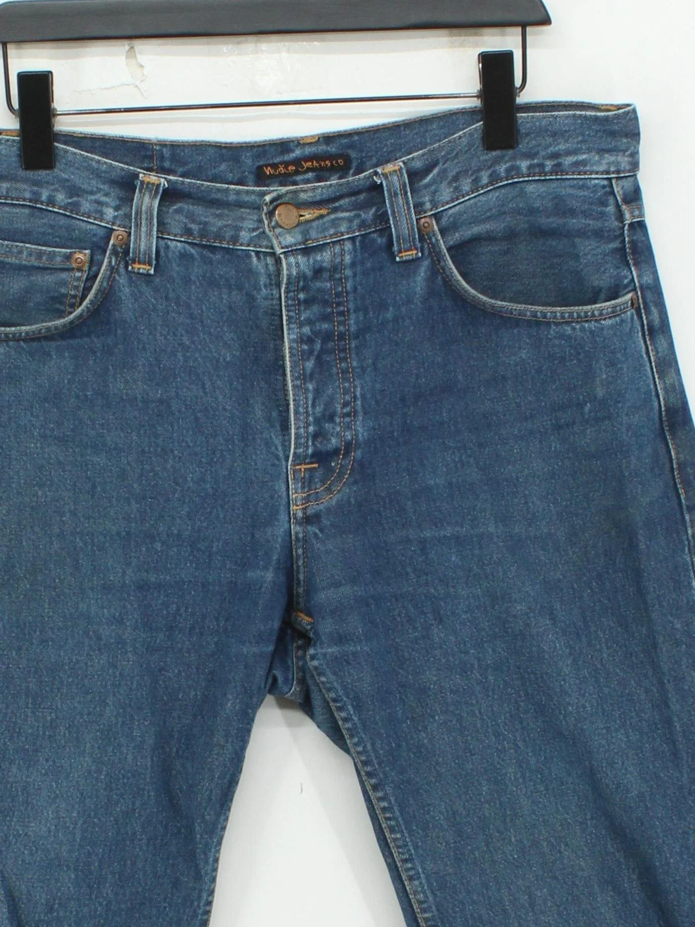 Nudie Jeans Men's Jeans W 32 in Blue 100% Cotton Straight - Image 3