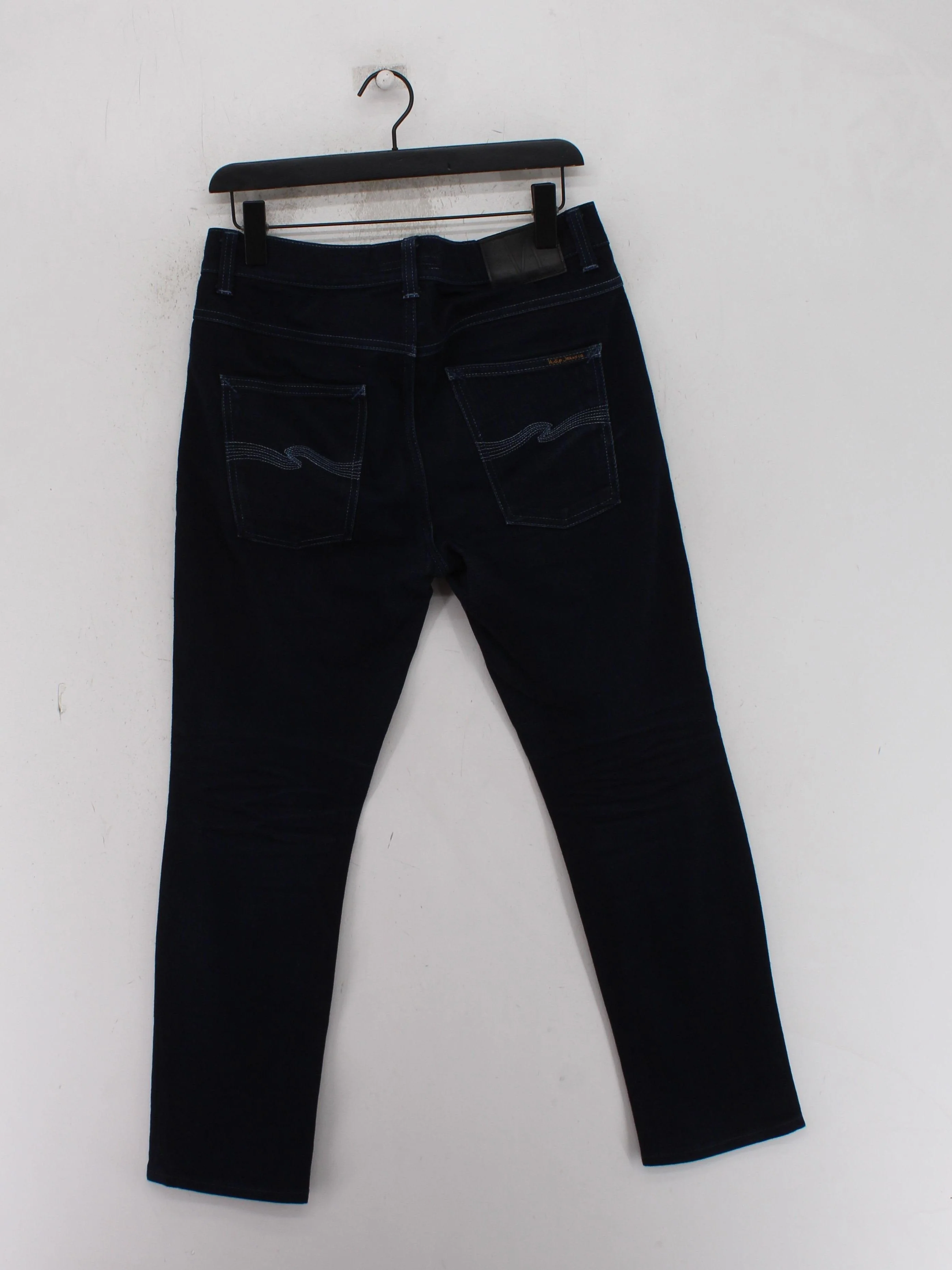 Nudie Jeans Men's Jeans W 32 in Blue Cotton with Elastane Straight - Image 2