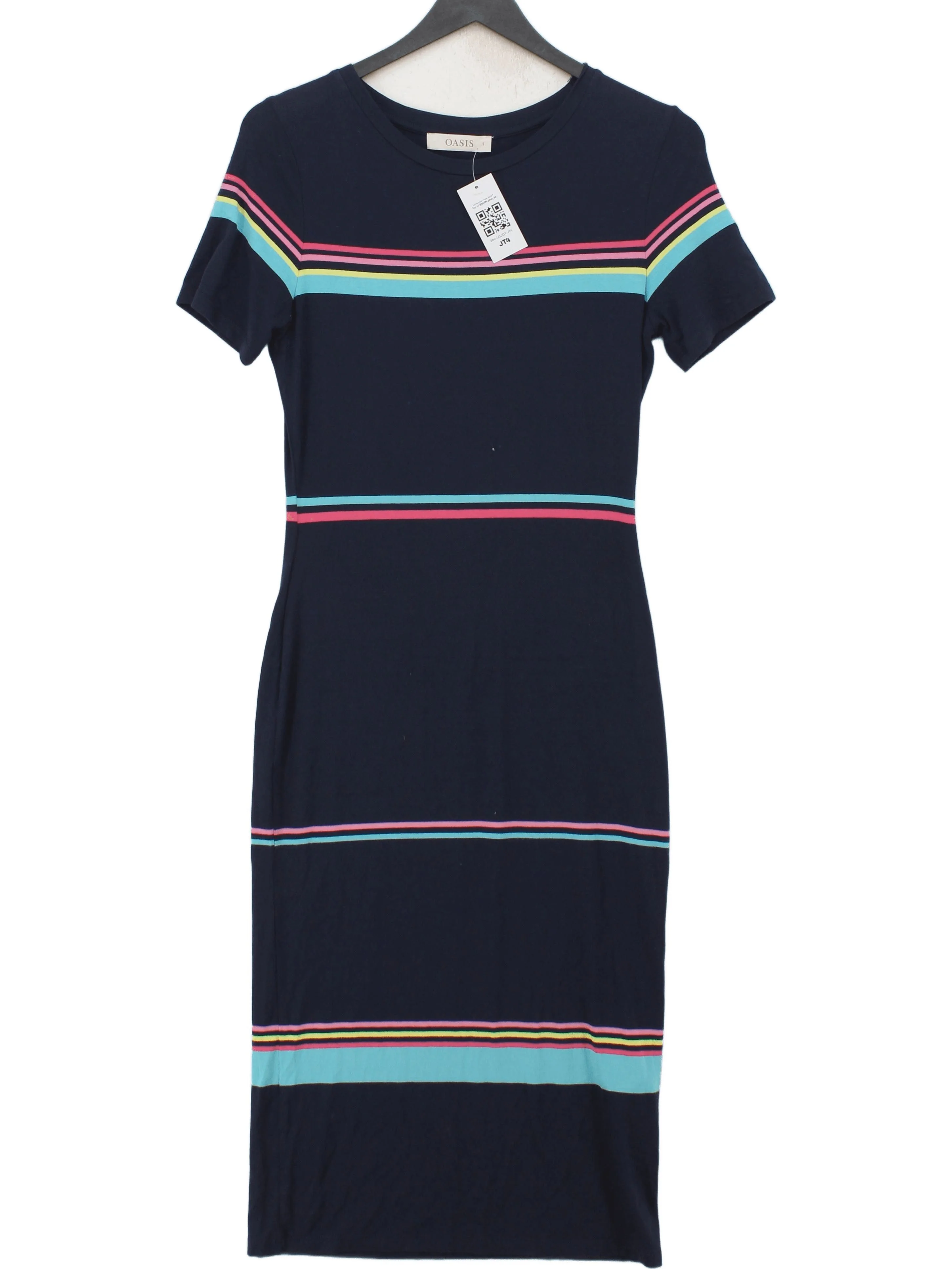 Oasis Bodycon Midi Dress S in Blue