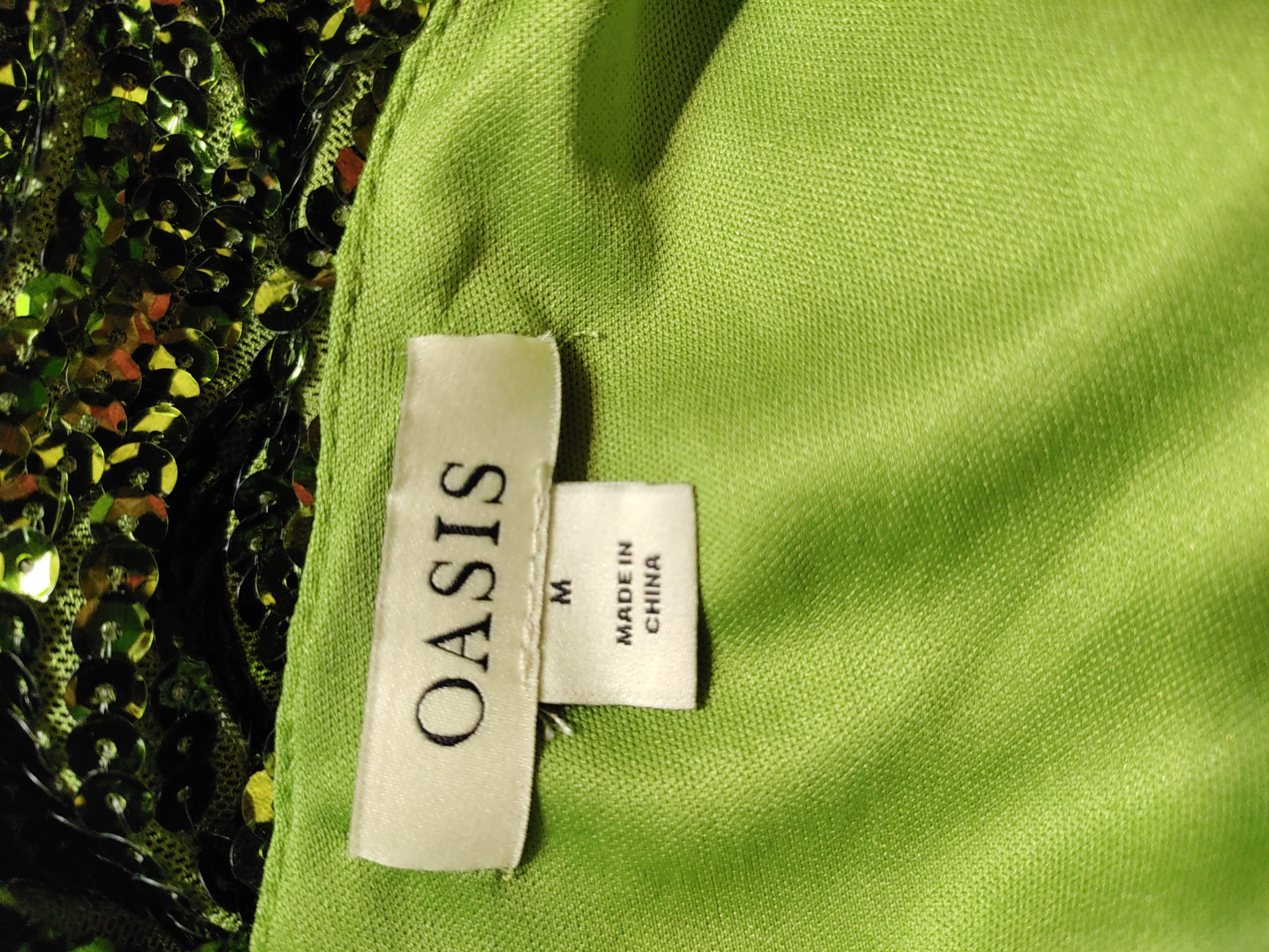 Oasis Jumper Midi Dress M in Green - Image 6