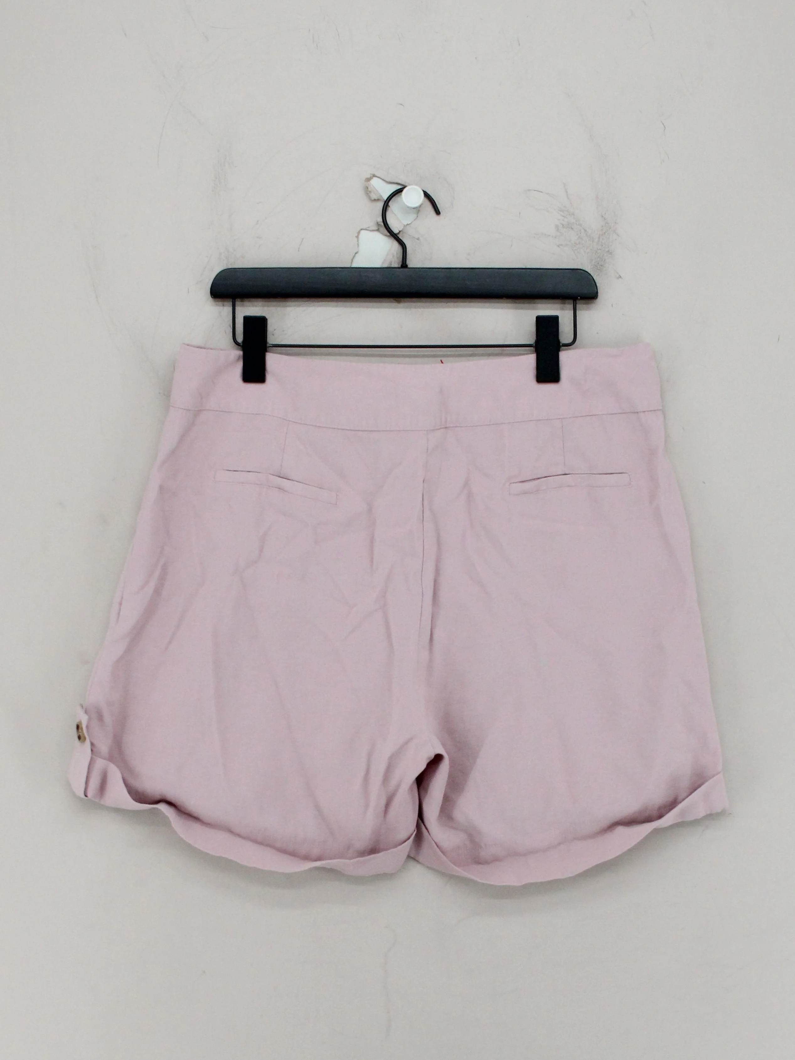Oasis Women's Shorts UK 18 Pink Viscose with Polyester Paperbag - Image 2