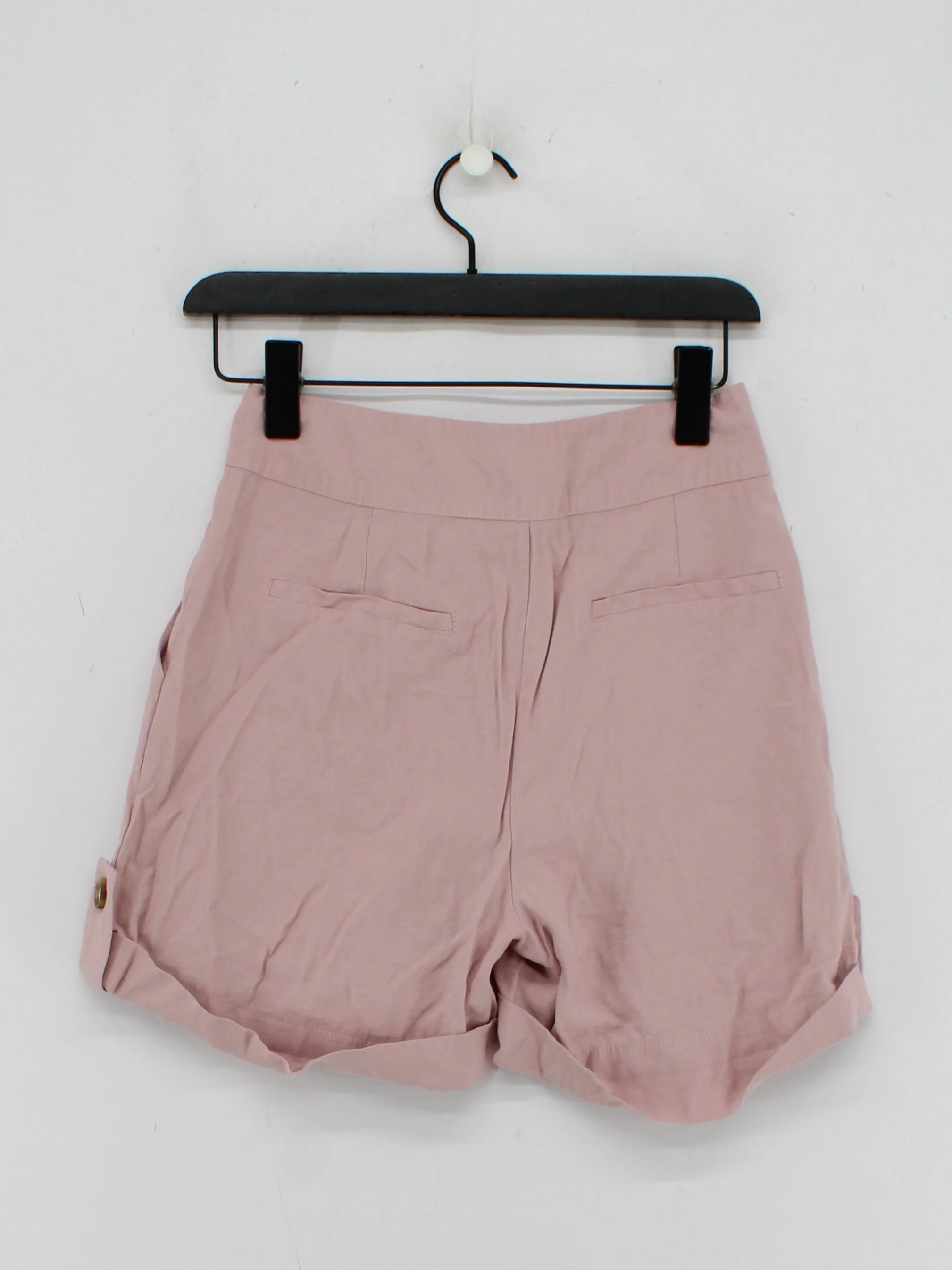 Oasis Women's Shorts UK 6 Pink Viscose with Polyester Paperbag - Image 2