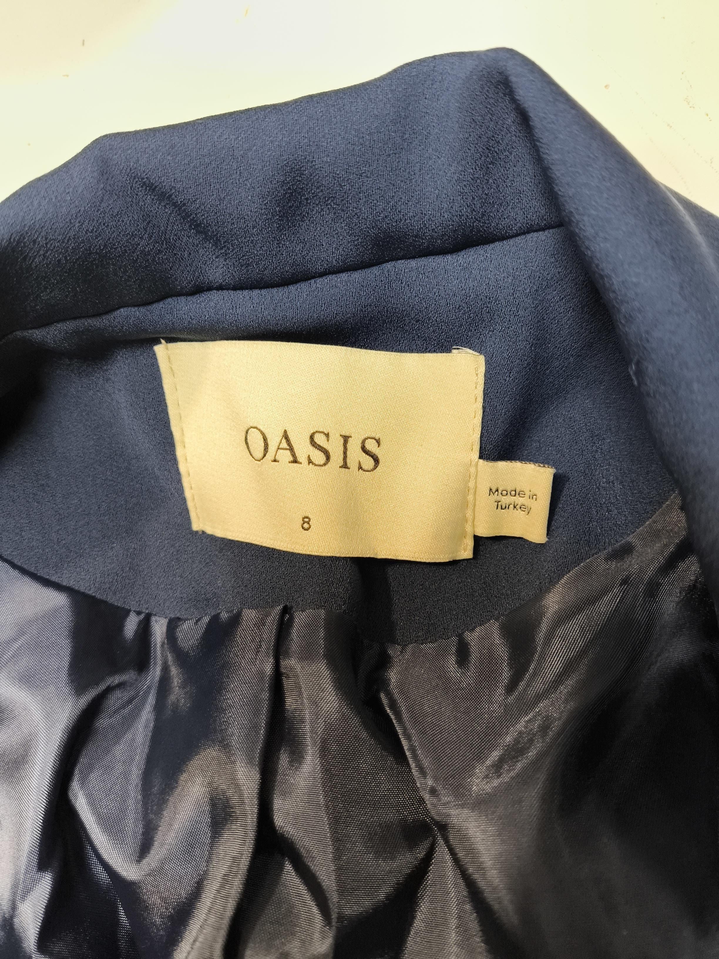 Oasis Women's Two Piece Suit UK 8 Blue 100% Other Trouser Suit - Image 6