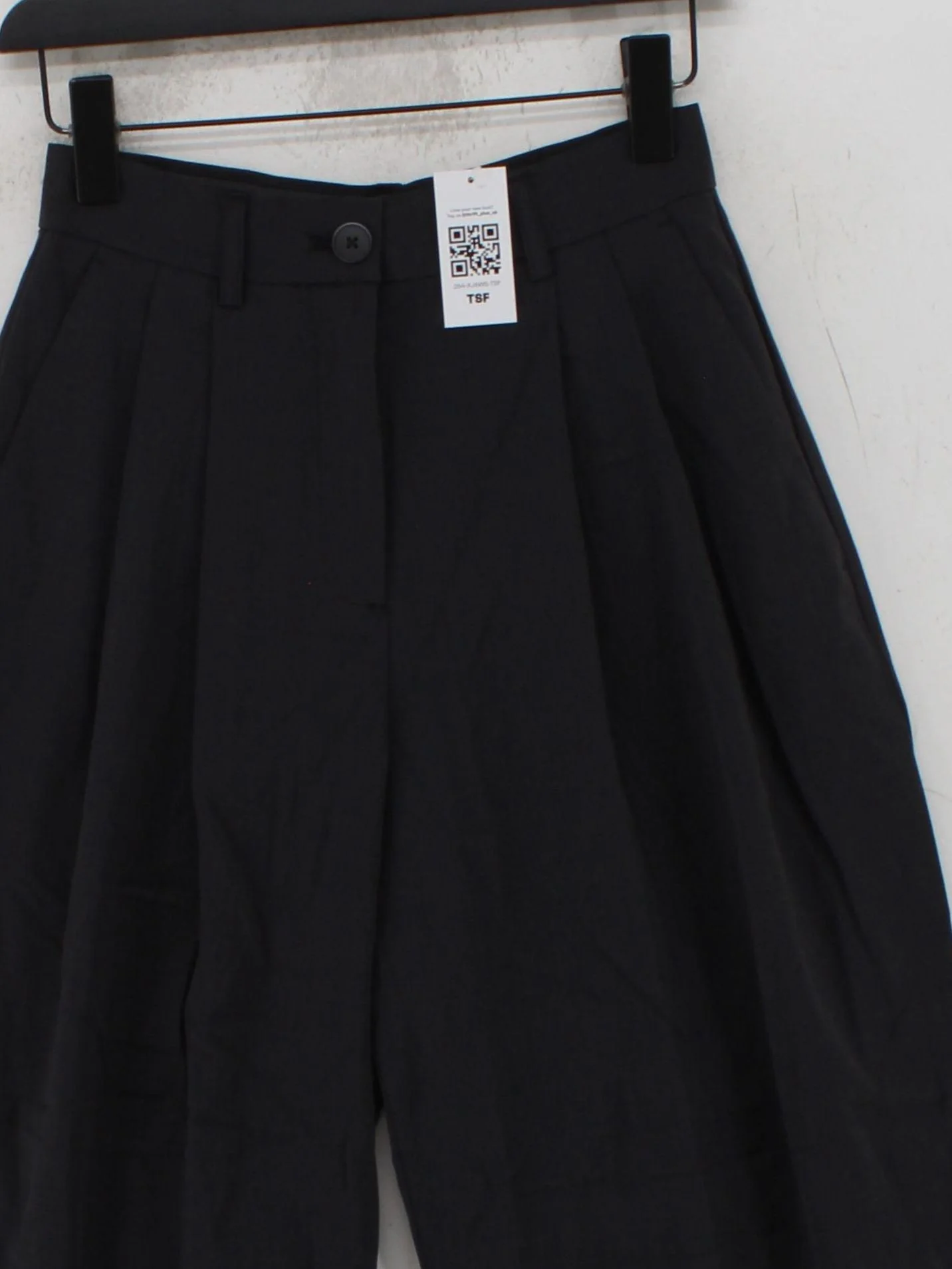 Object Women's Suit Trousers UK 8 Black Viscose with Wool, Elastane Dress Pants - Image 3