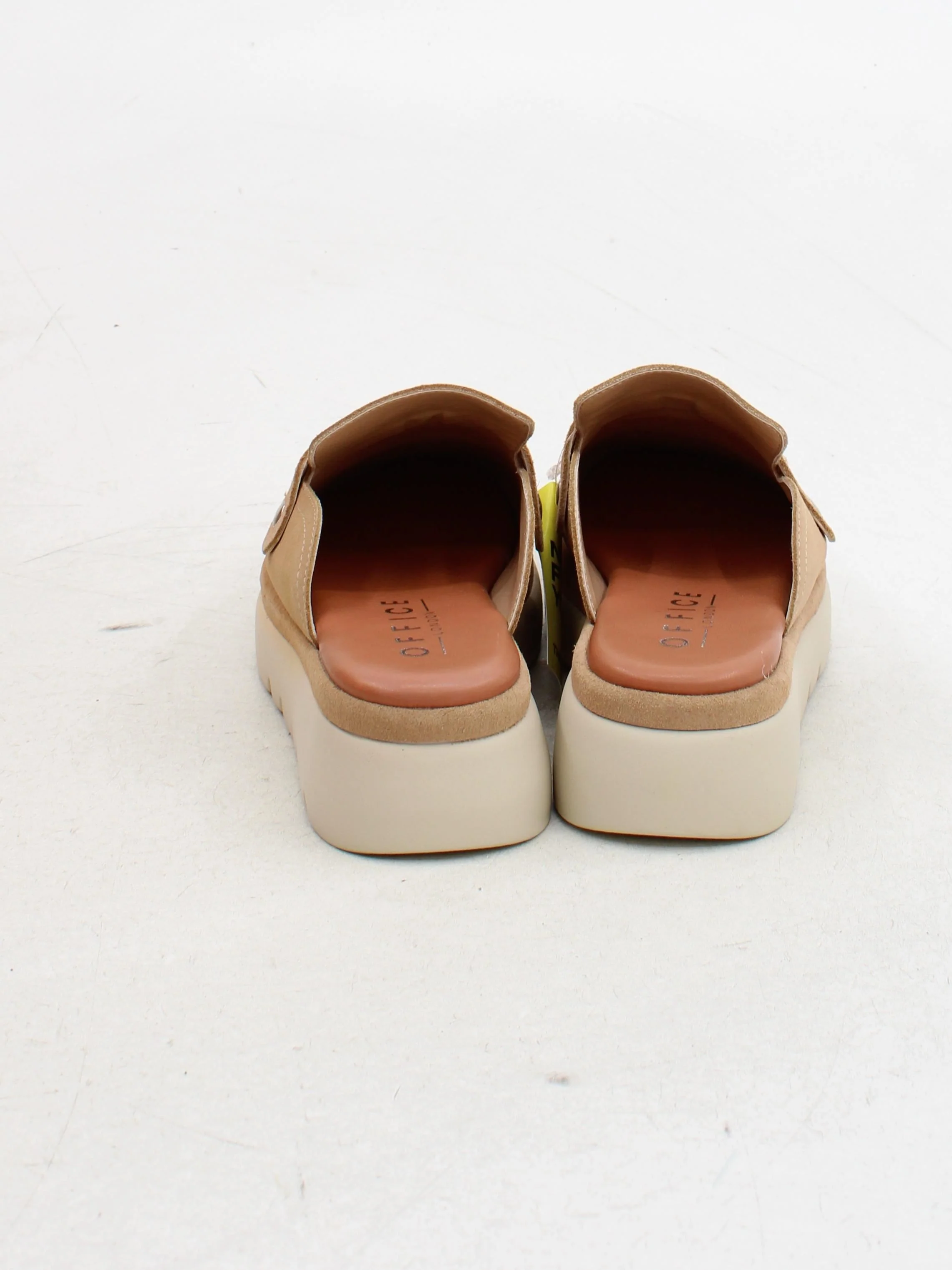 Office Women's Flat Shoes UK 6 Tan Suede with Leather Slider - Image 3