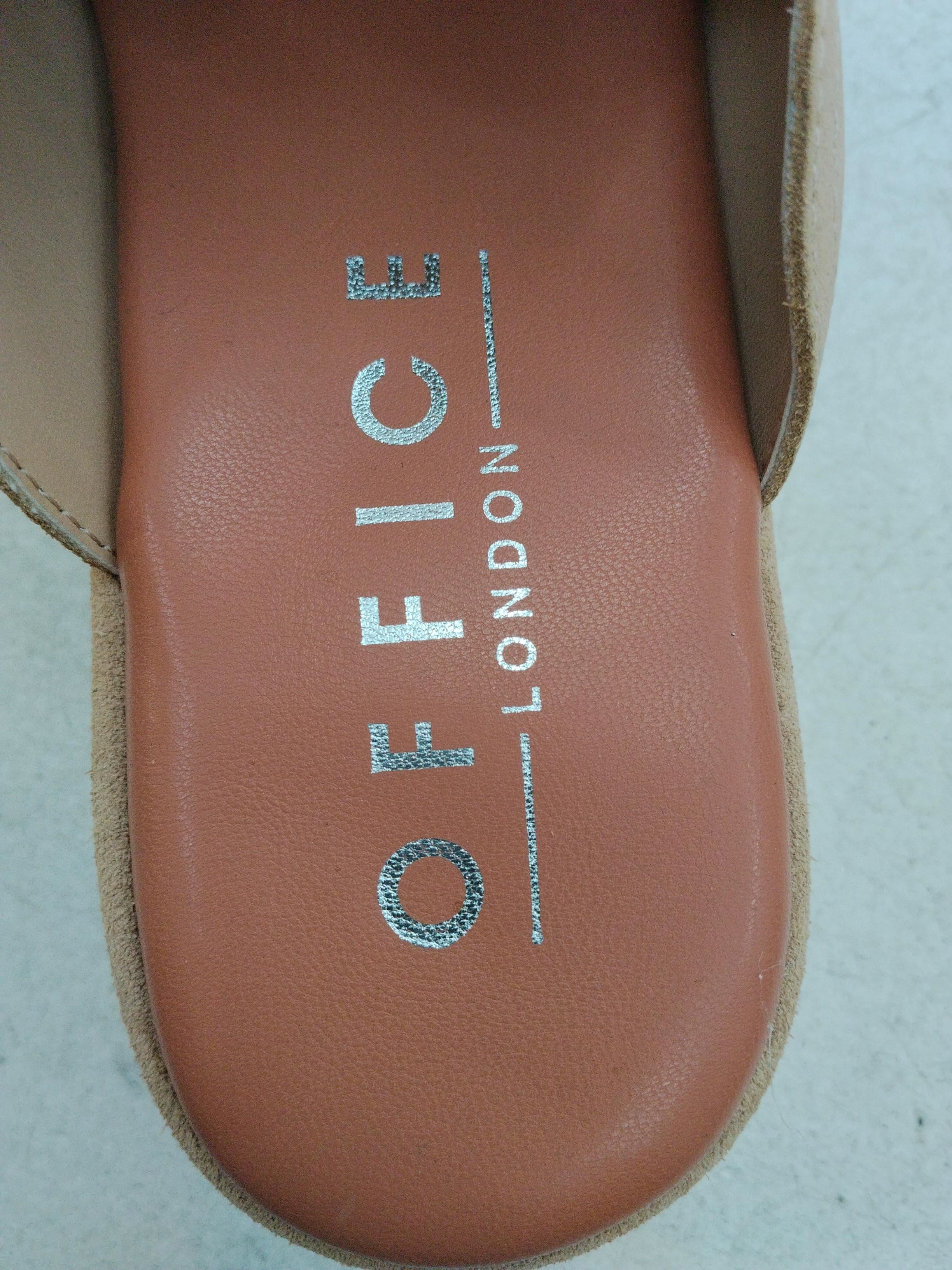 Office Women's Flat Shoes UK 6 Tan Suede with Leather Slider - Image 6
