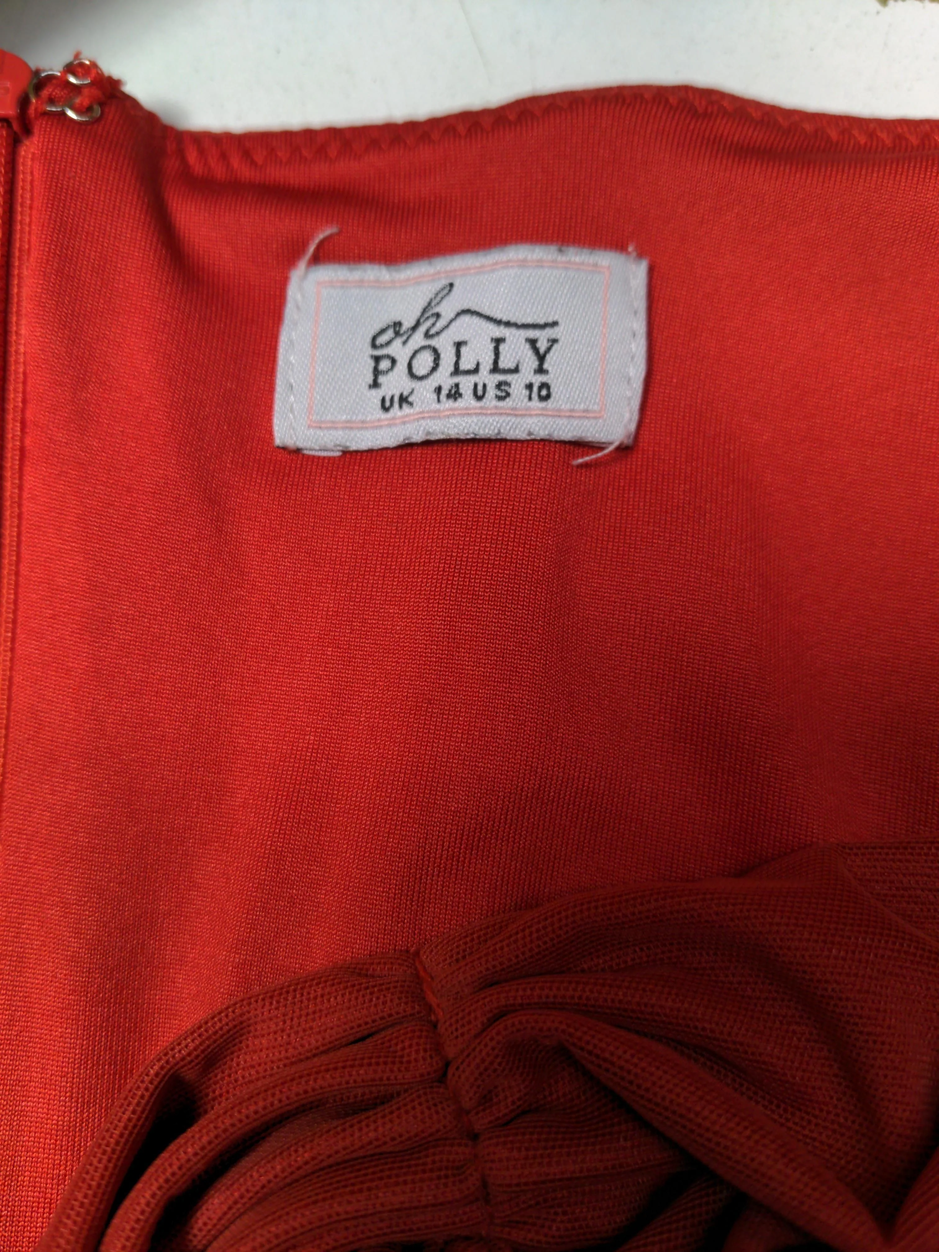 Oh Polly Bodycon Mini Dress UK14 in Red - Image 5