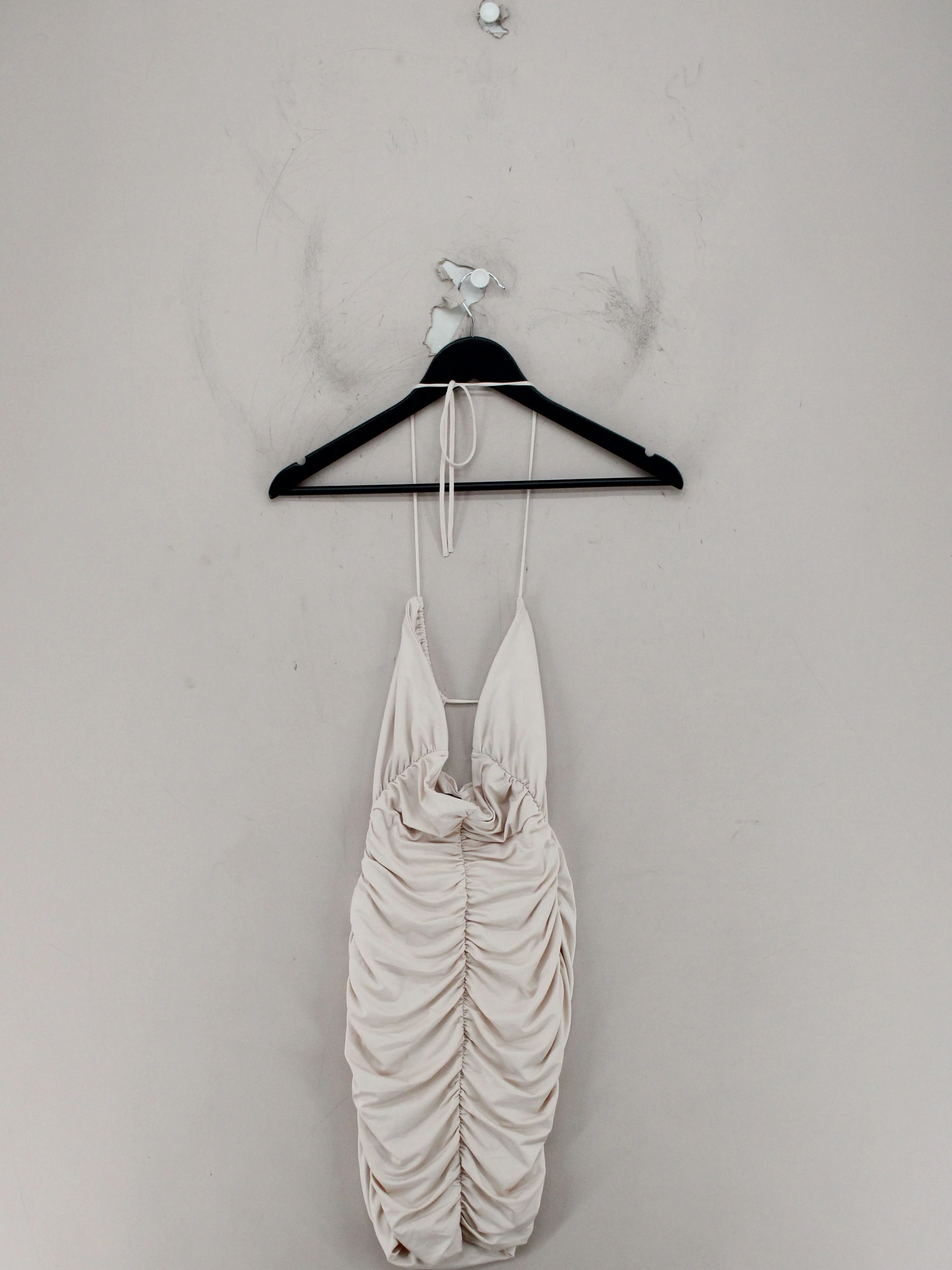 Oh Polly Bodycon Mini Dress UK8 in Cream - Image 2
