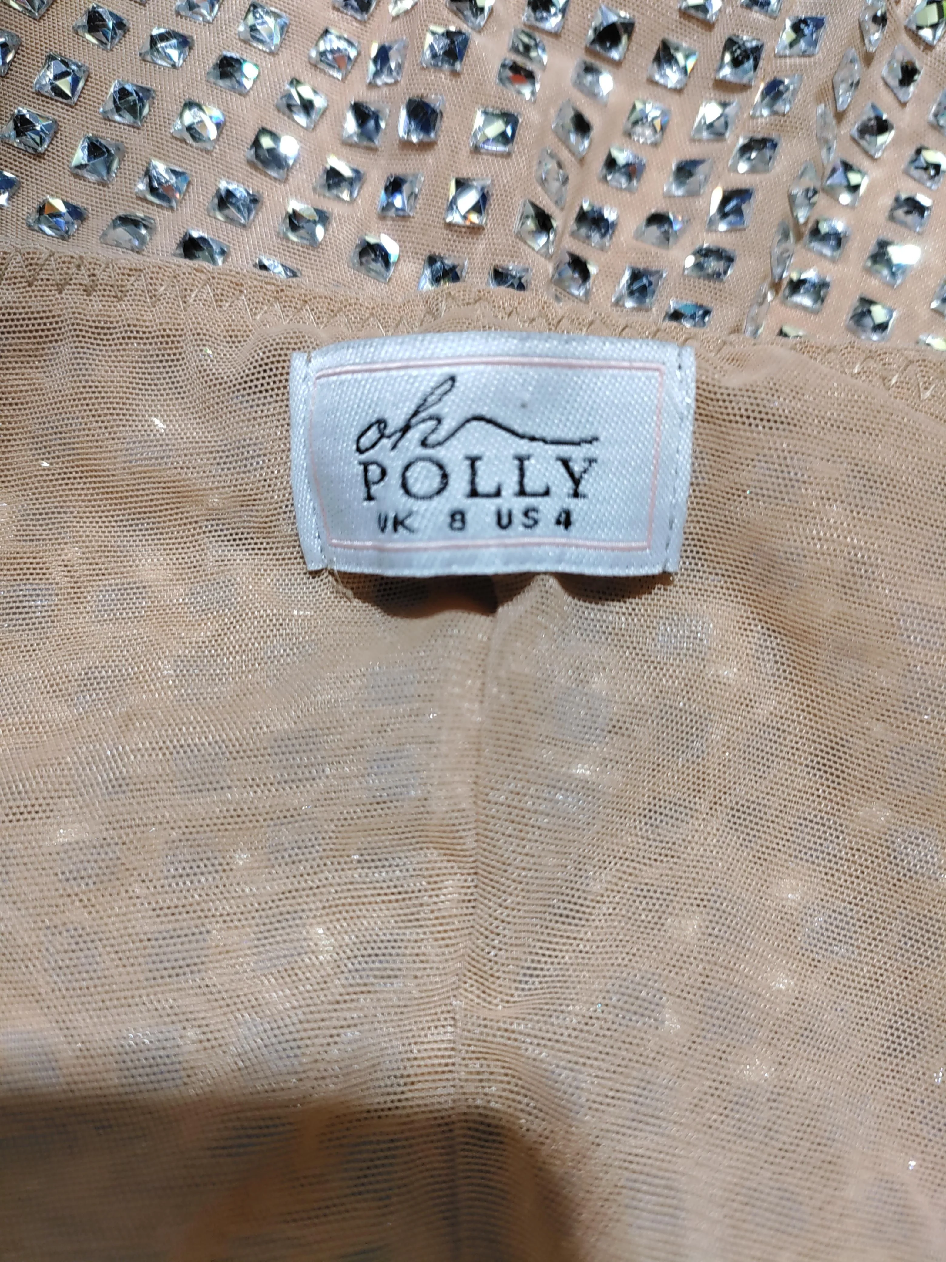 Oh Polly Mini Dress UK8 in Gold - Image 5