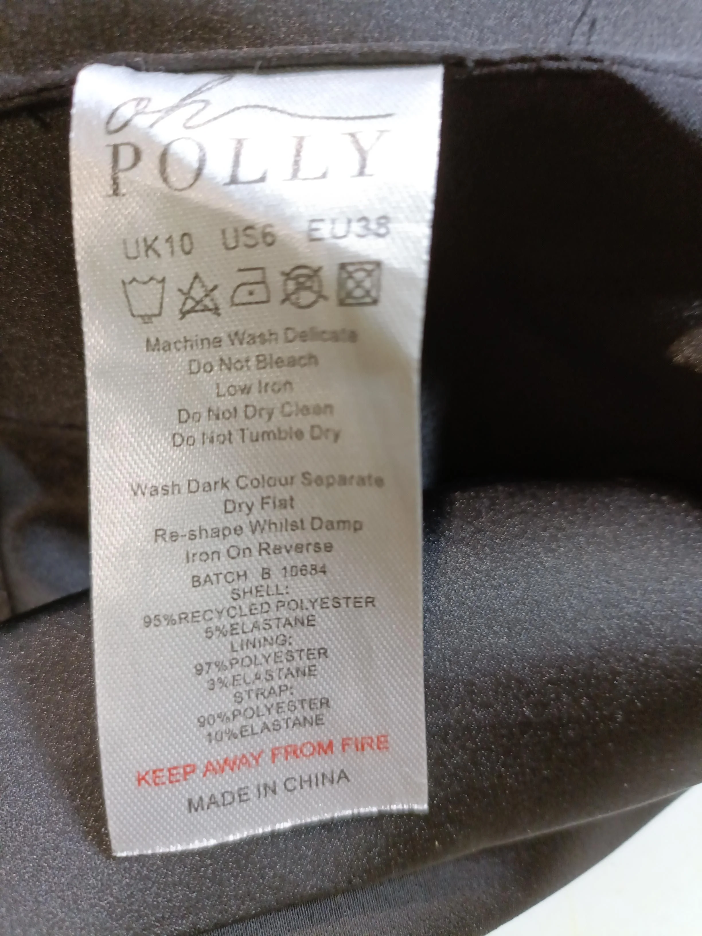 Oh Polly Skater Mini Dress UK10 in Black - Image 6
