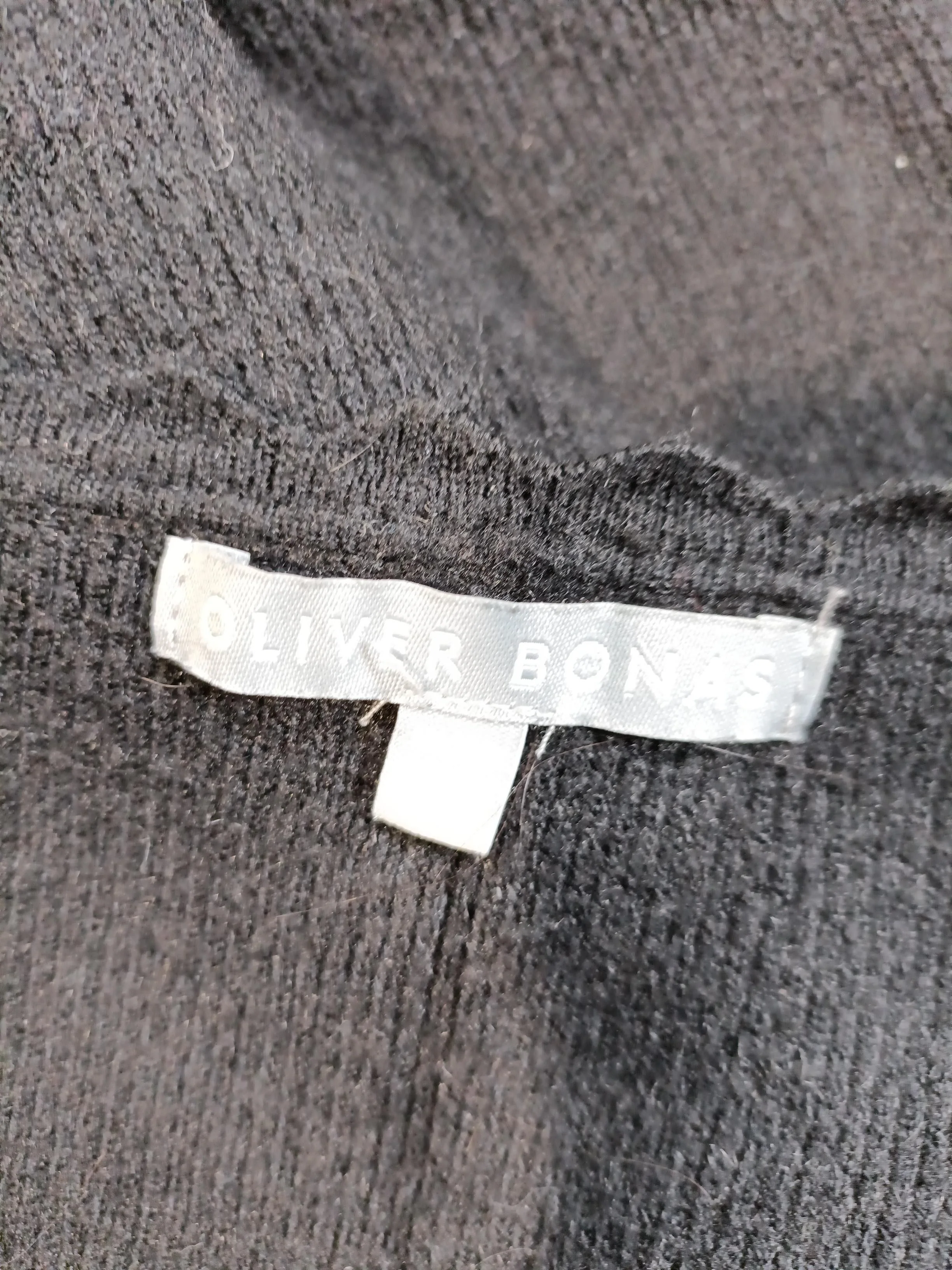 Oliver Bonas Jumper Mini Dress UK10 in Black - Image 6