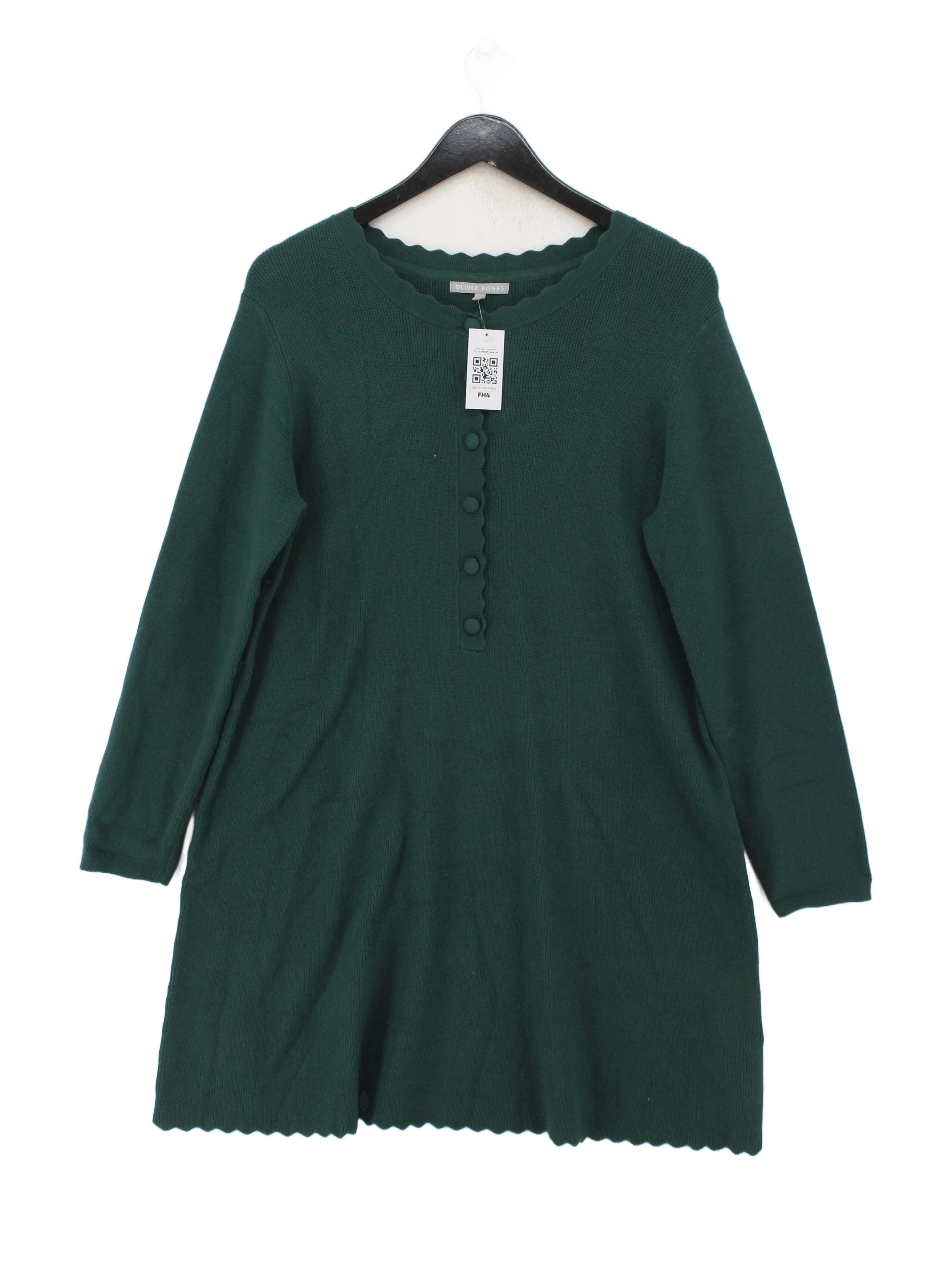 Oliver Bonas Jumper Mini Dress UK16 in Green