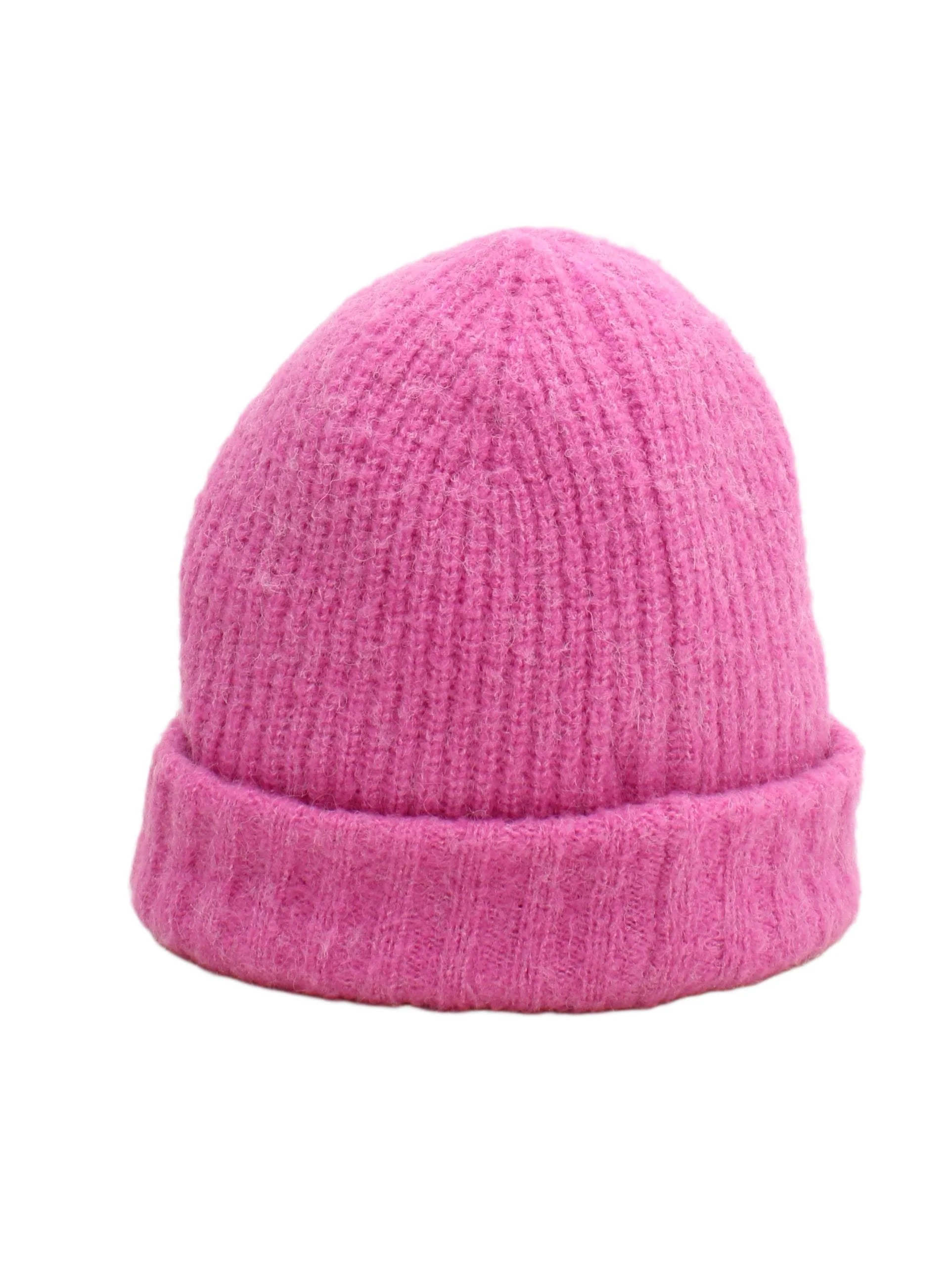 Oliver Bonas Men's Hat M Pink Acrylic with Nylon, Polyester, Elastane Beanie