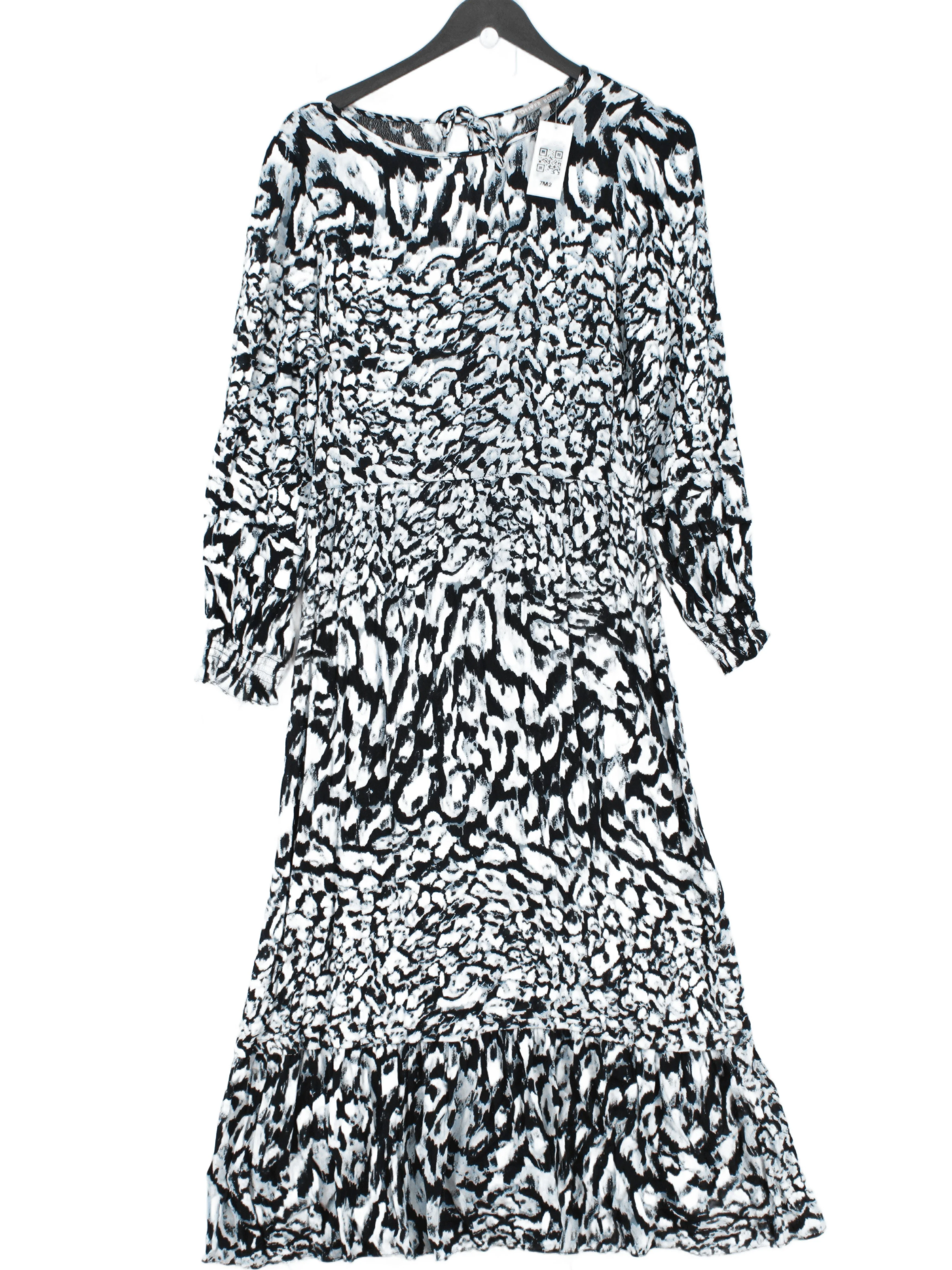 Oliver Bonas Shirt Midi Dress UK10 in Multi