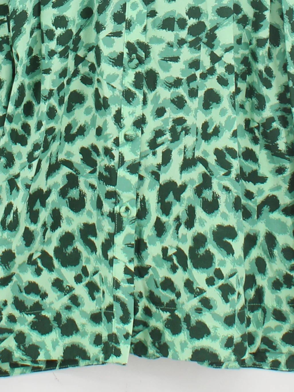 Oliver Bonas Shirt Mini Dress UK16 in Green - Image 4