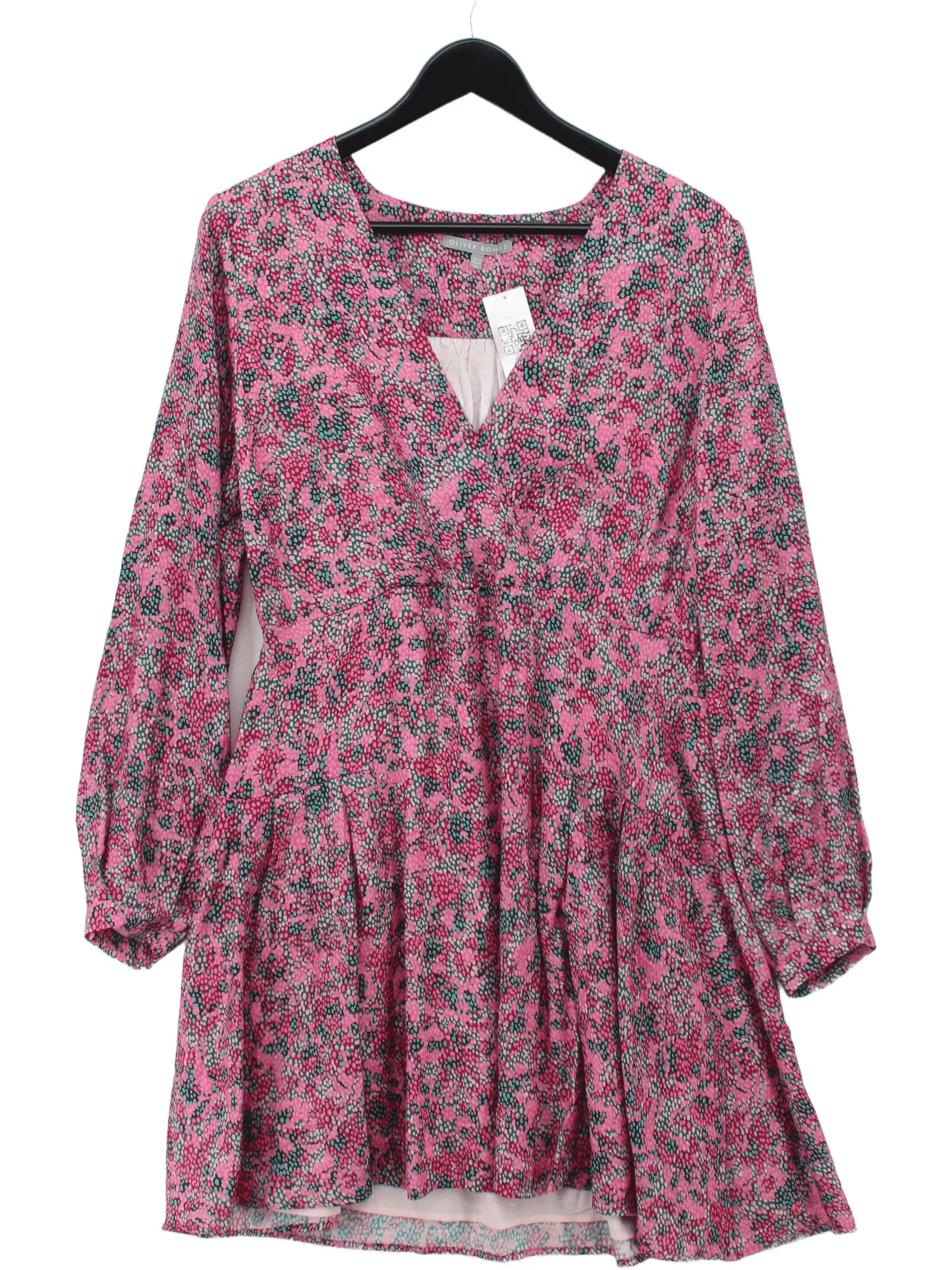 Oliver Bonas Skater Mini Dress UK12 in Multi