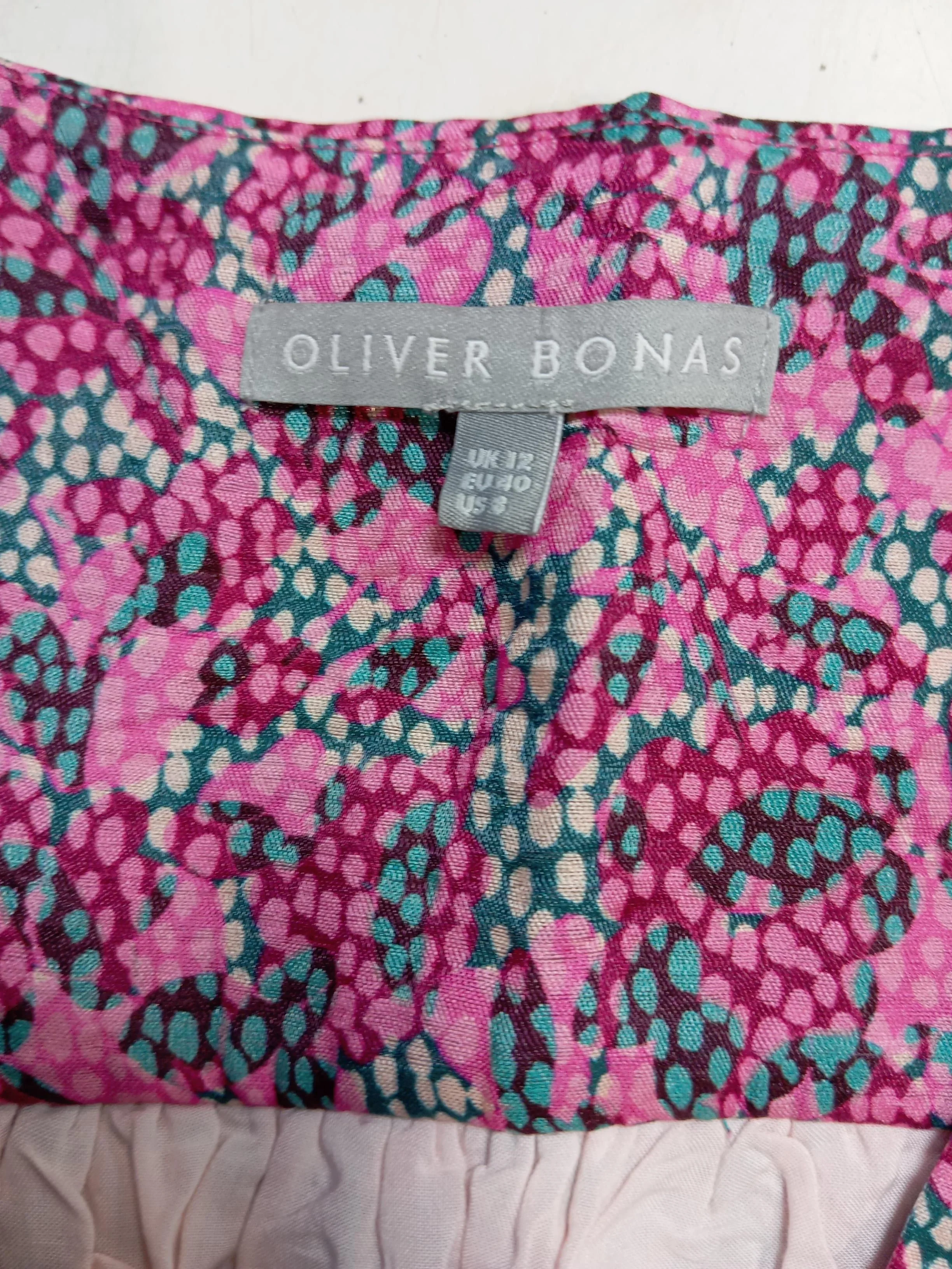 Oliver Bonas Skater Mini Dress UK12 in Multi - Image 5