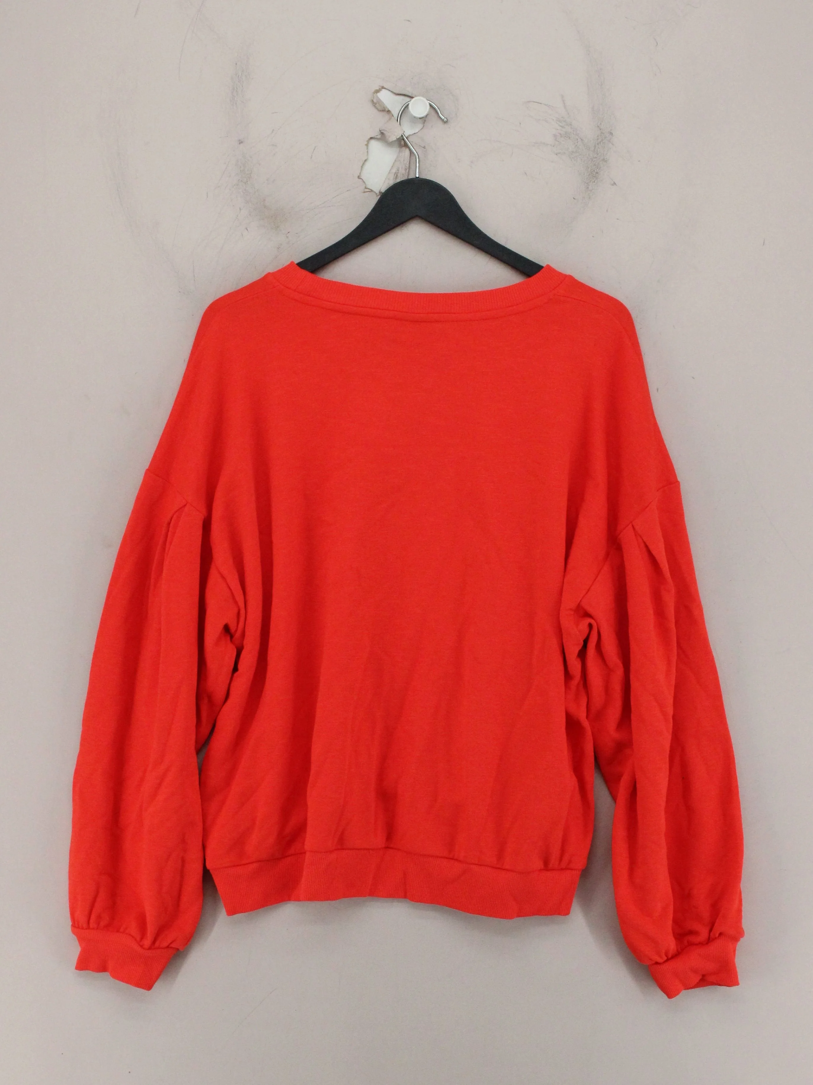 Oliver Bonas Women's Hoodie UK 18 Red Cotton with Polyester Pullover - Image 2
